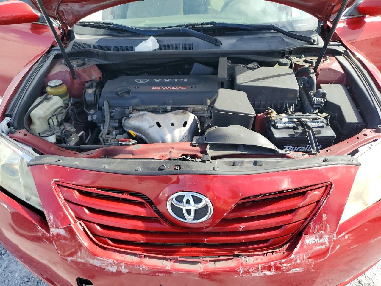 2007 Toyota Camry Le Red vin: JTNBE46K273003545