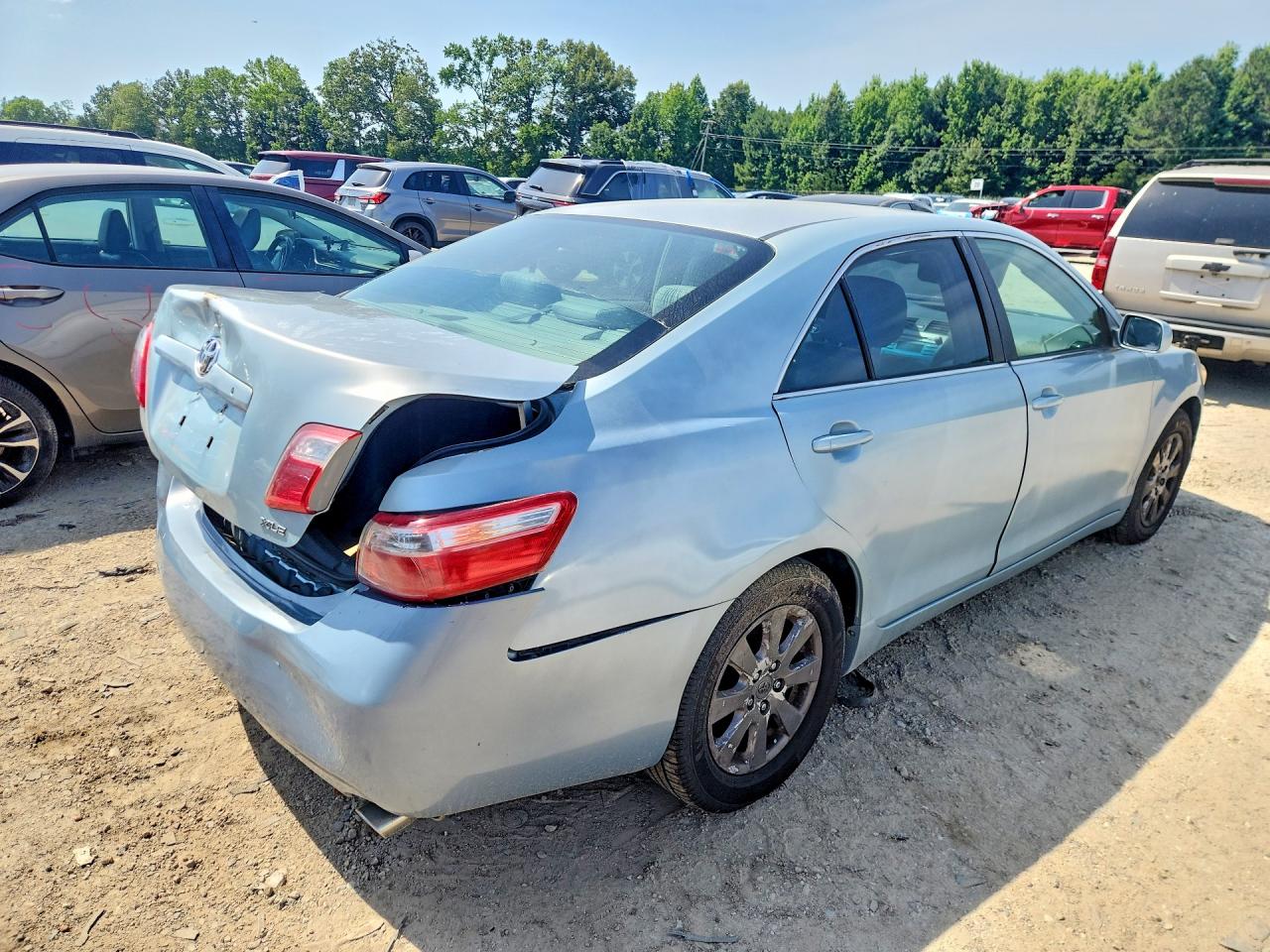 2007 Toyota Camry Xle Синий vin: JTNBE46K273111311