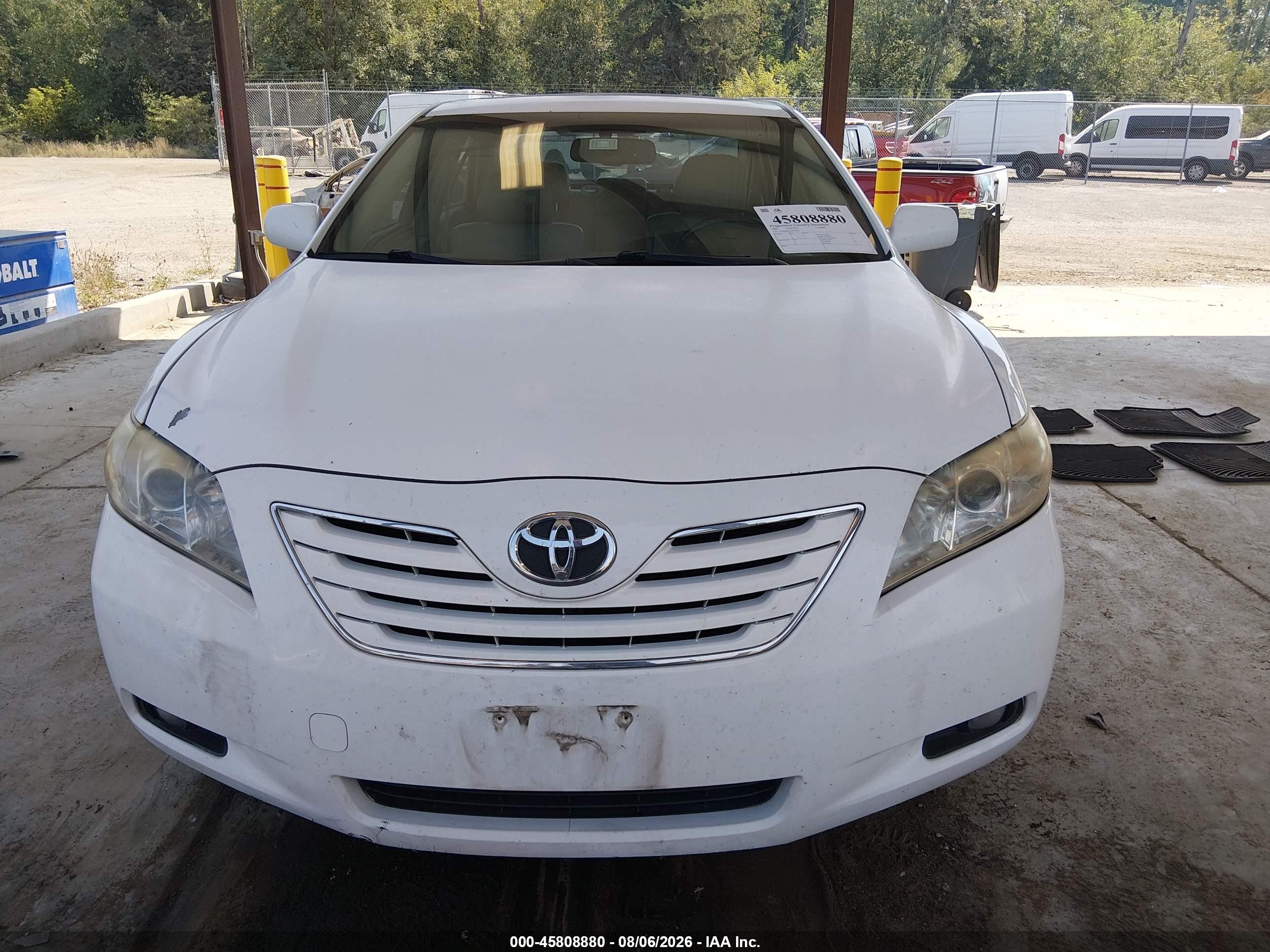 2007 Toyota Camry Xle Белый vin: JTNBE46K373017065