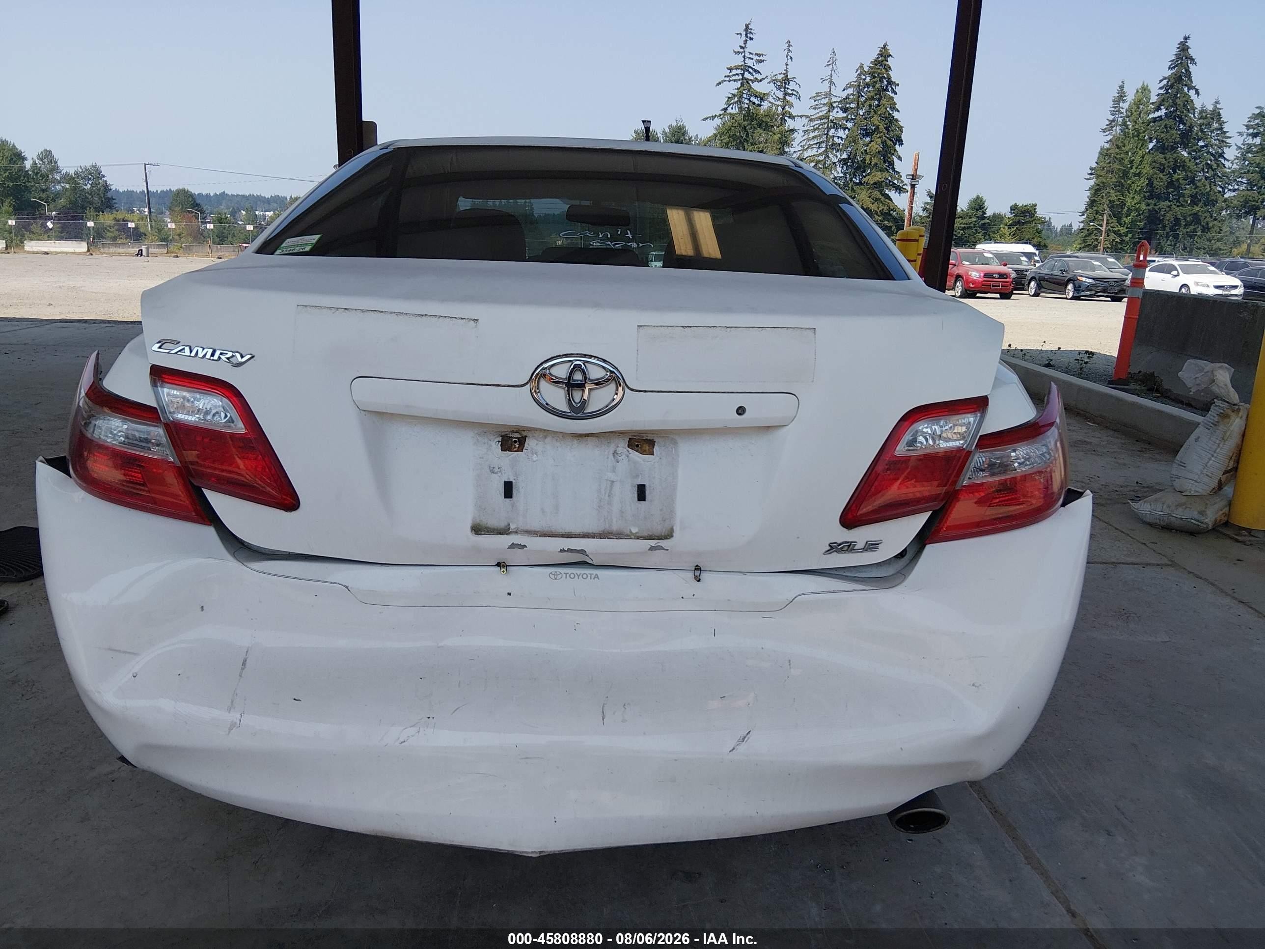 2007 Toyota Camry Xle Белый vin: JTNBE46K373017065