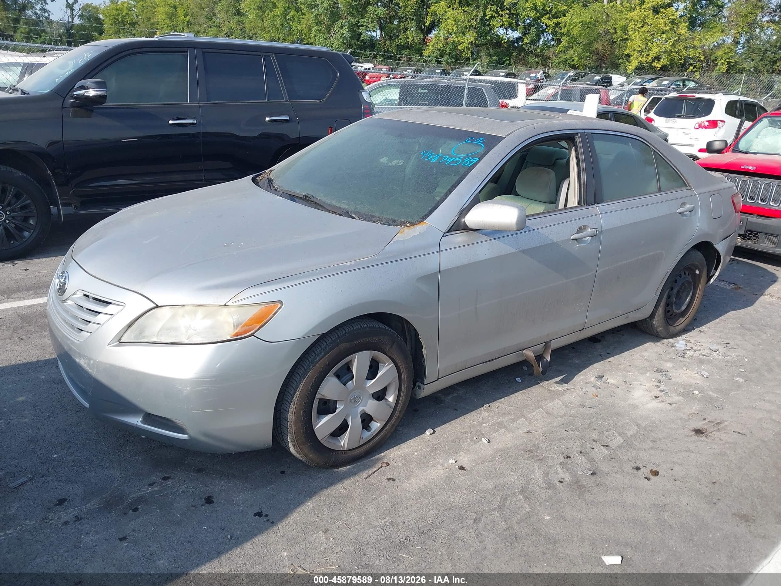 2007 Toyota Camry Le Silver vin: JTNBE46K473033856
