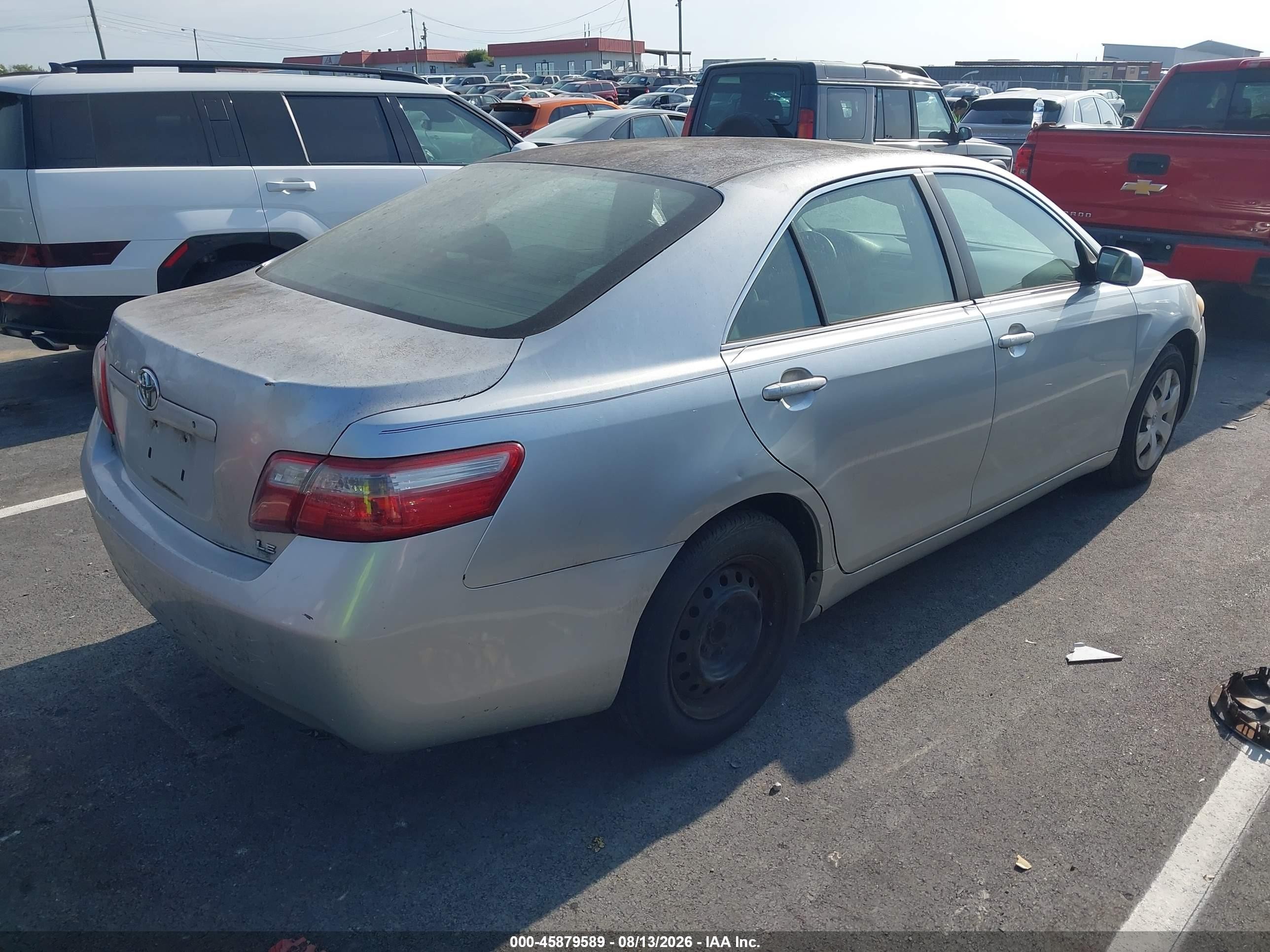 2007 Toyota Camry Le Silver vin: JTNBE46K473033856