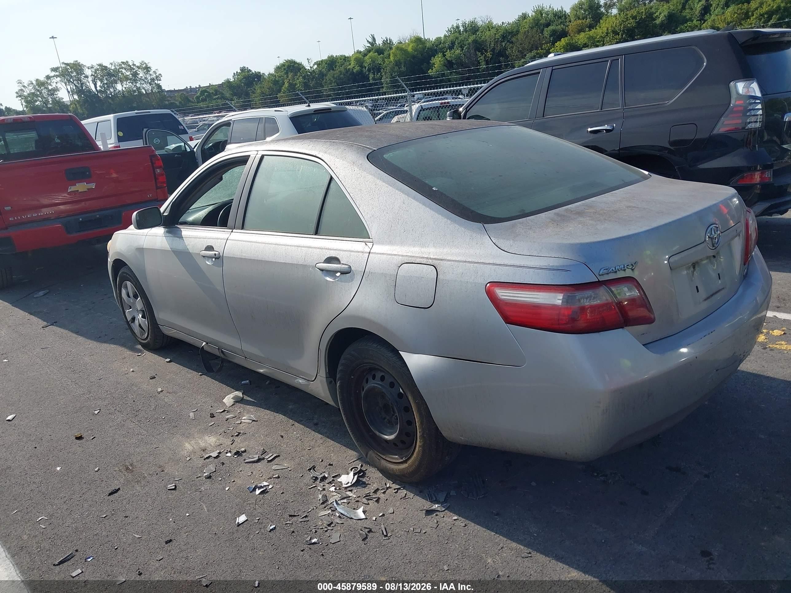 2007 Toyota Camry Le Silver vin: JTNBE46K473033856