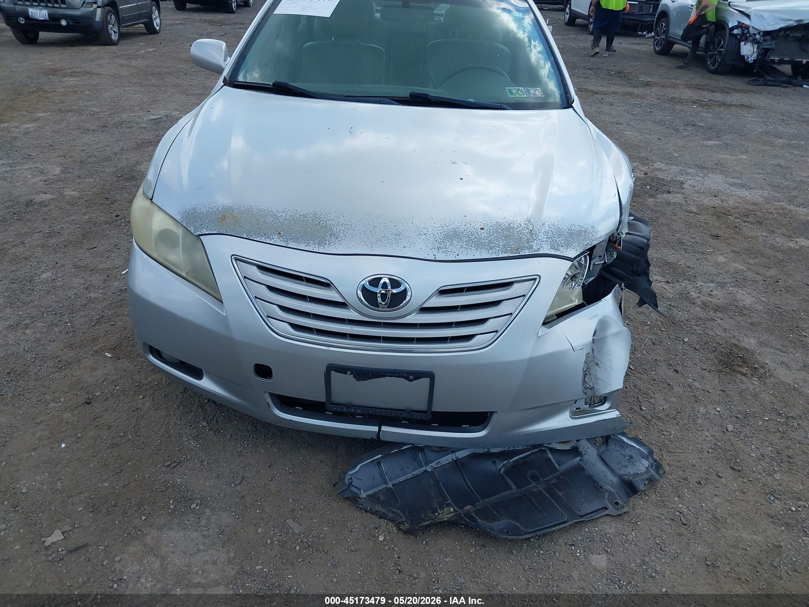 2007 Toyota Camry Xle Silver vin: JTNBE46K473077484