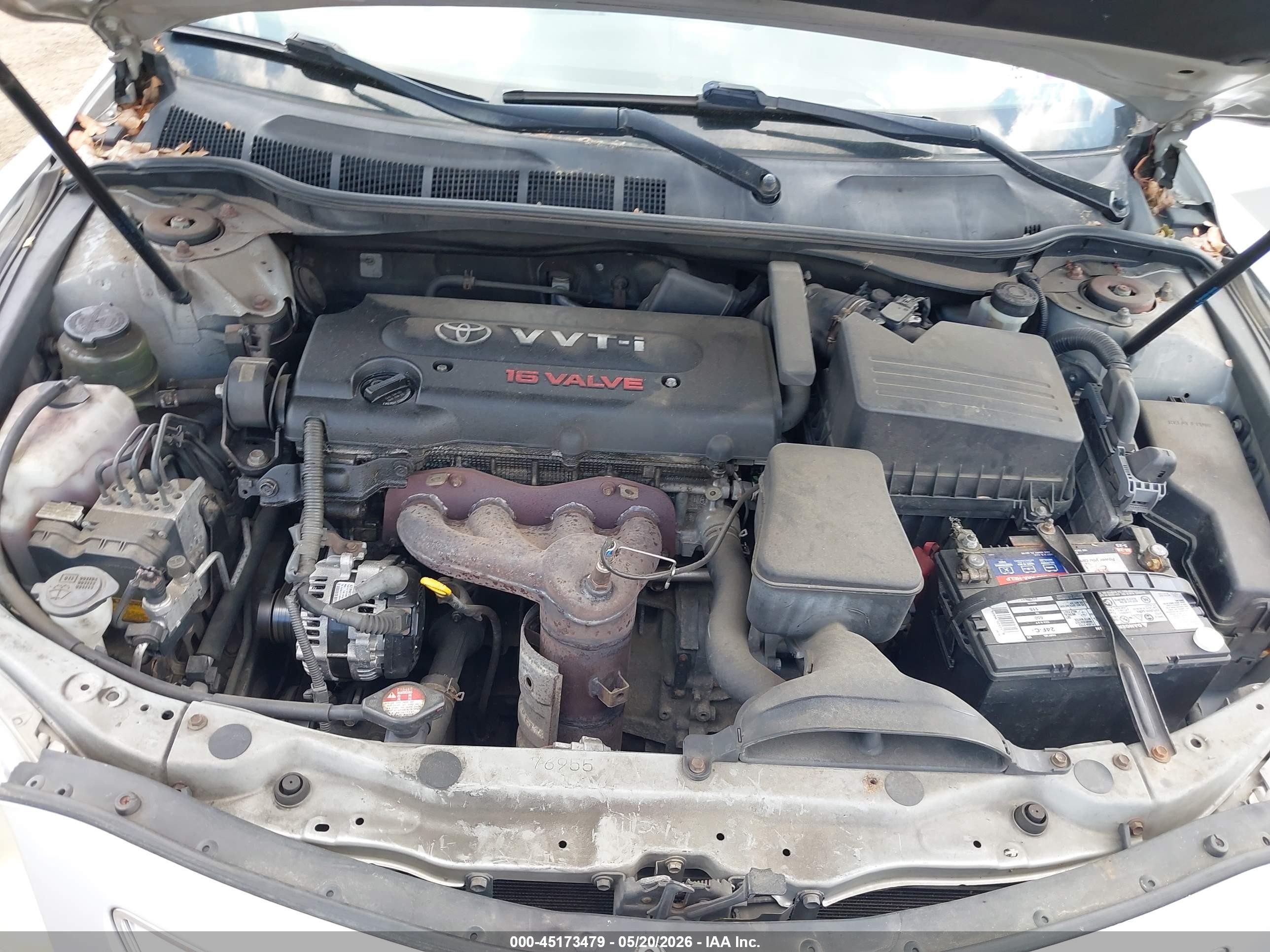 2007 Toyota Camry Xle Silver vin: JTNBE46K473077484