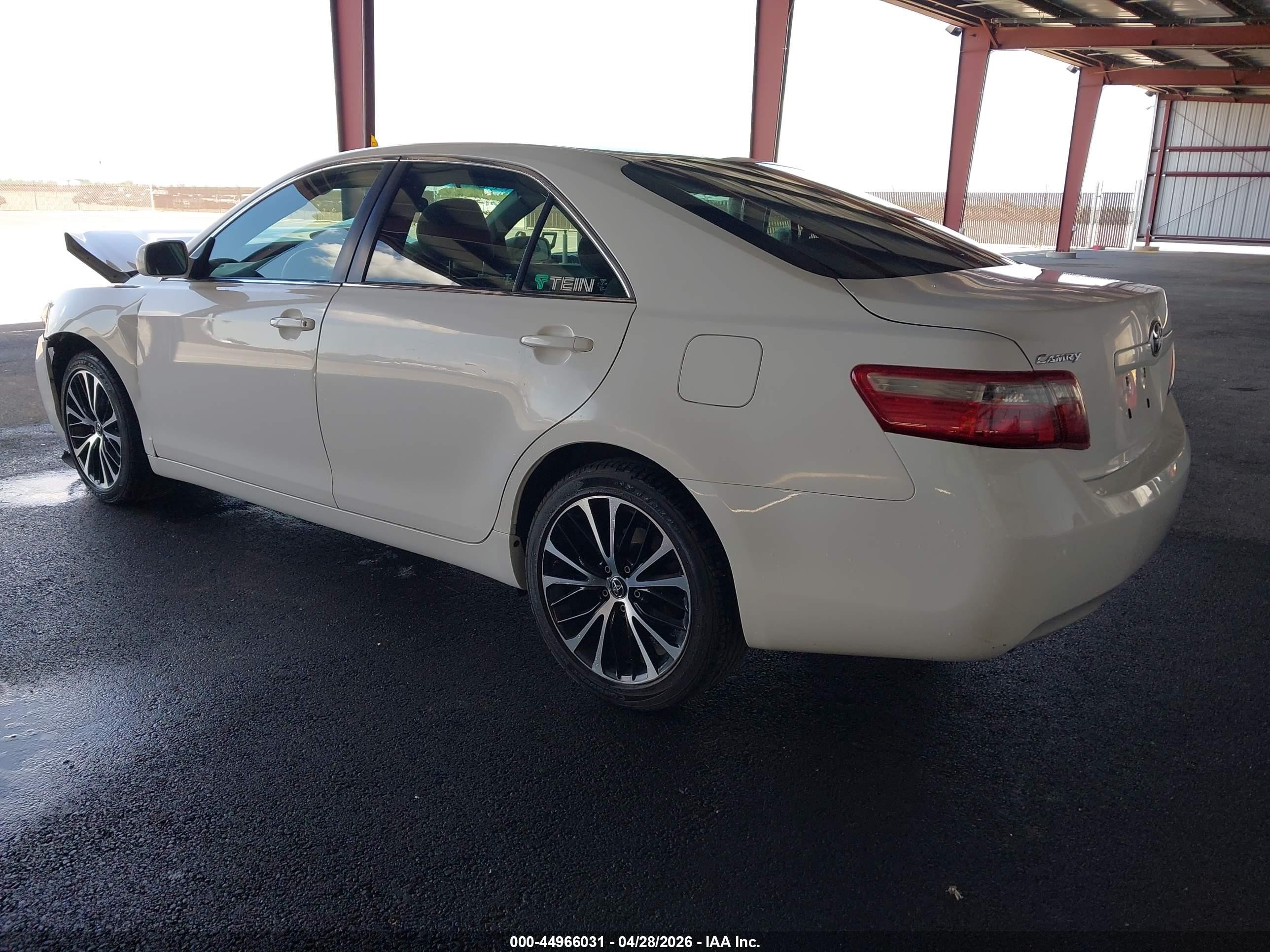 2007 Toyota Camry Ce White vin: JTNBE46K473086749