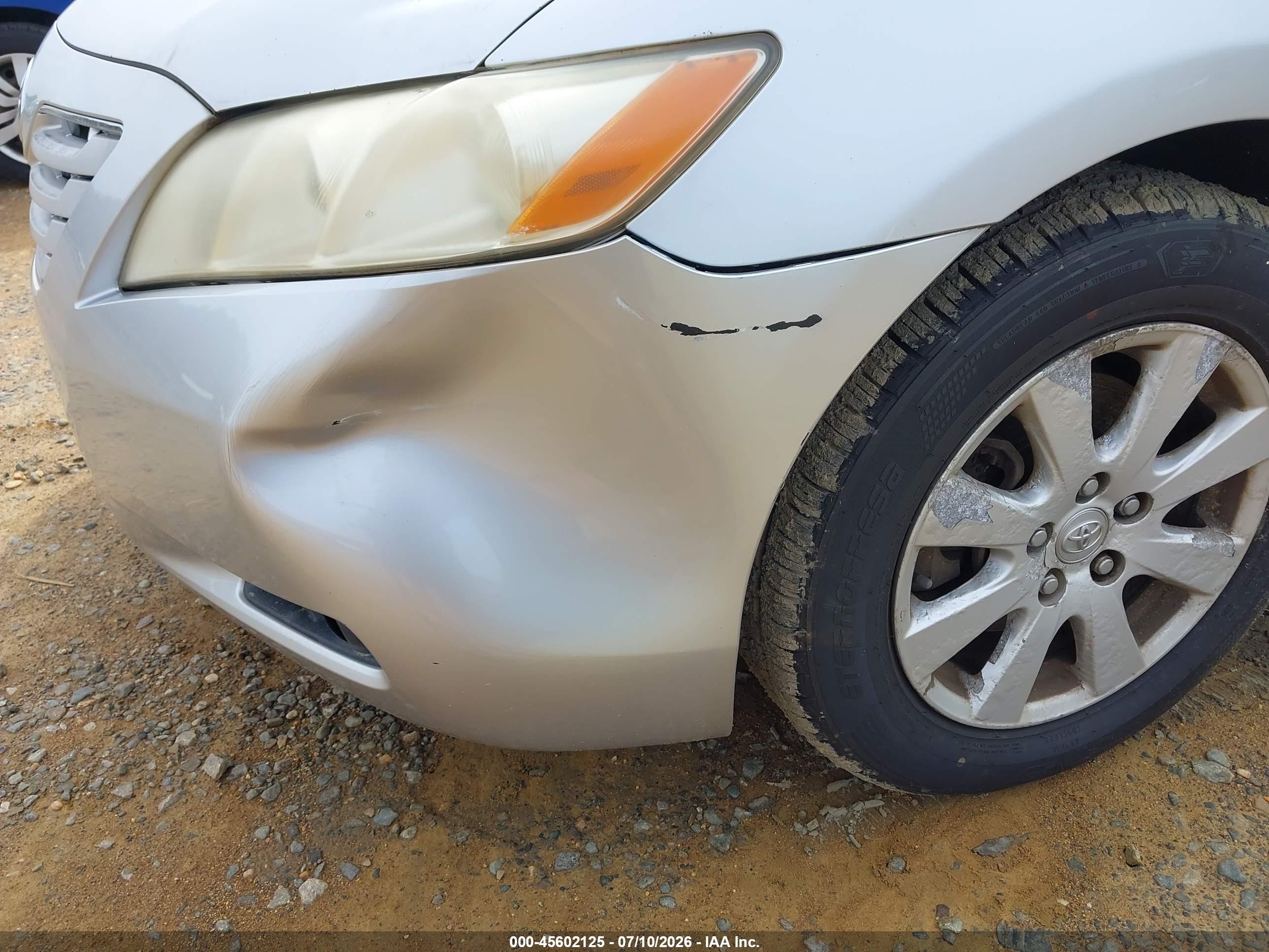 2007 Toyota Camry Xle Silver vin: JTNBE46K473111150