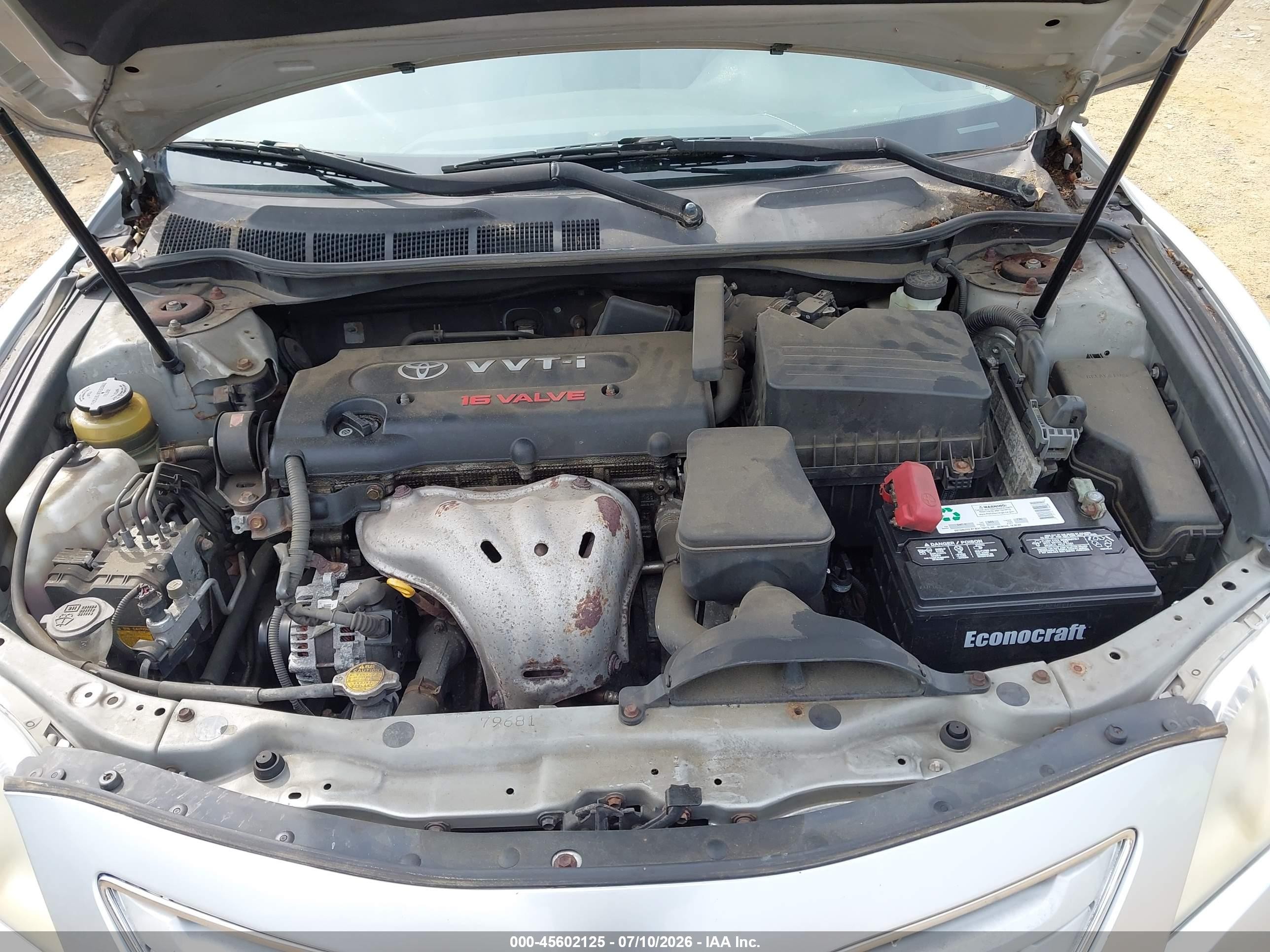 2007 Toyota Camry Xle Silver vin: JTNBE46K473111150