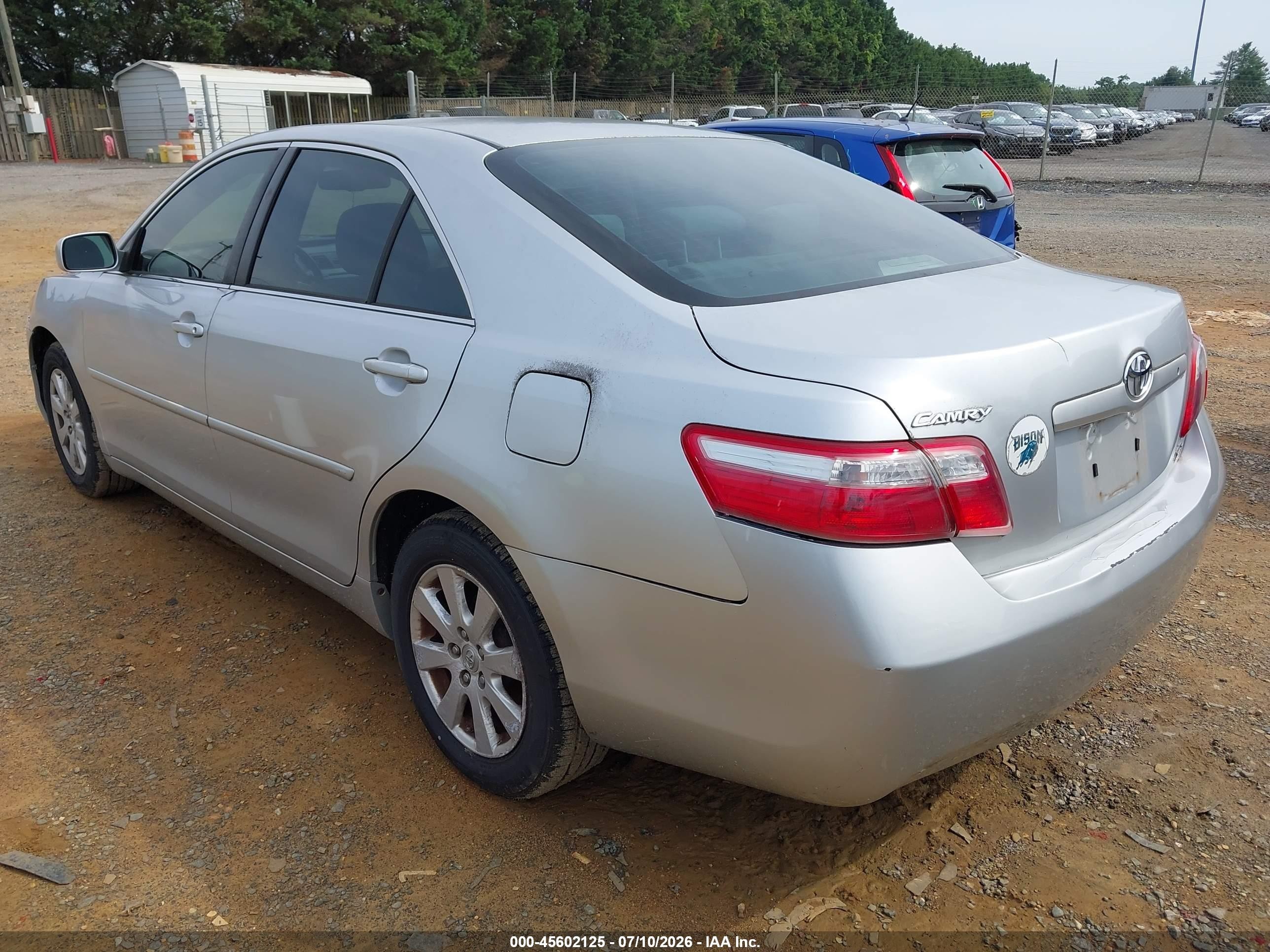 2007 Toyota Camry Xle Silver vin: JTNBE46K473111150
