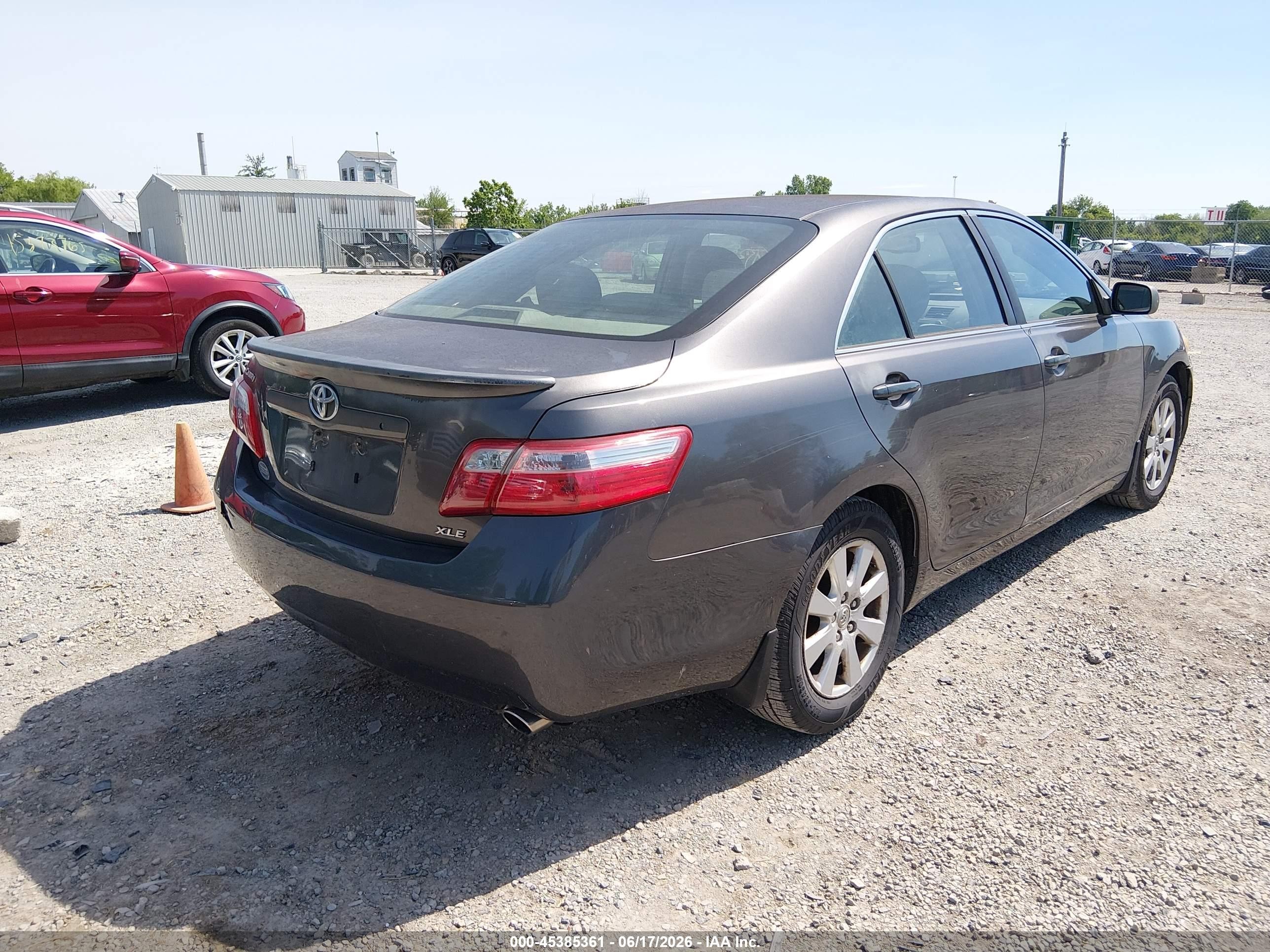 2007 Toyota Camry Xle Gray vin: JTNBE46K573040654