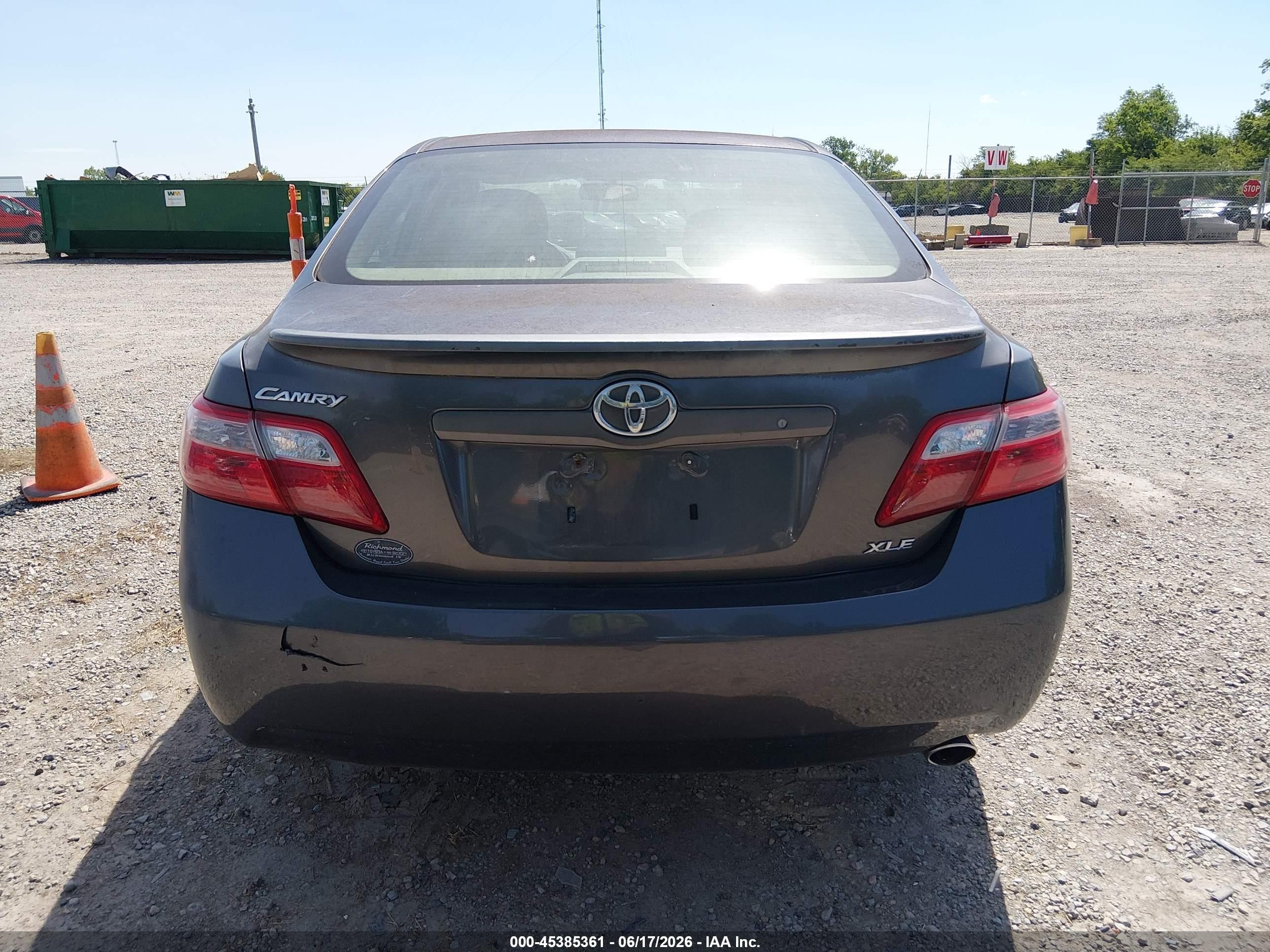 2007 Toyota Camry Xle Gray vin: JTNBE46K573040654