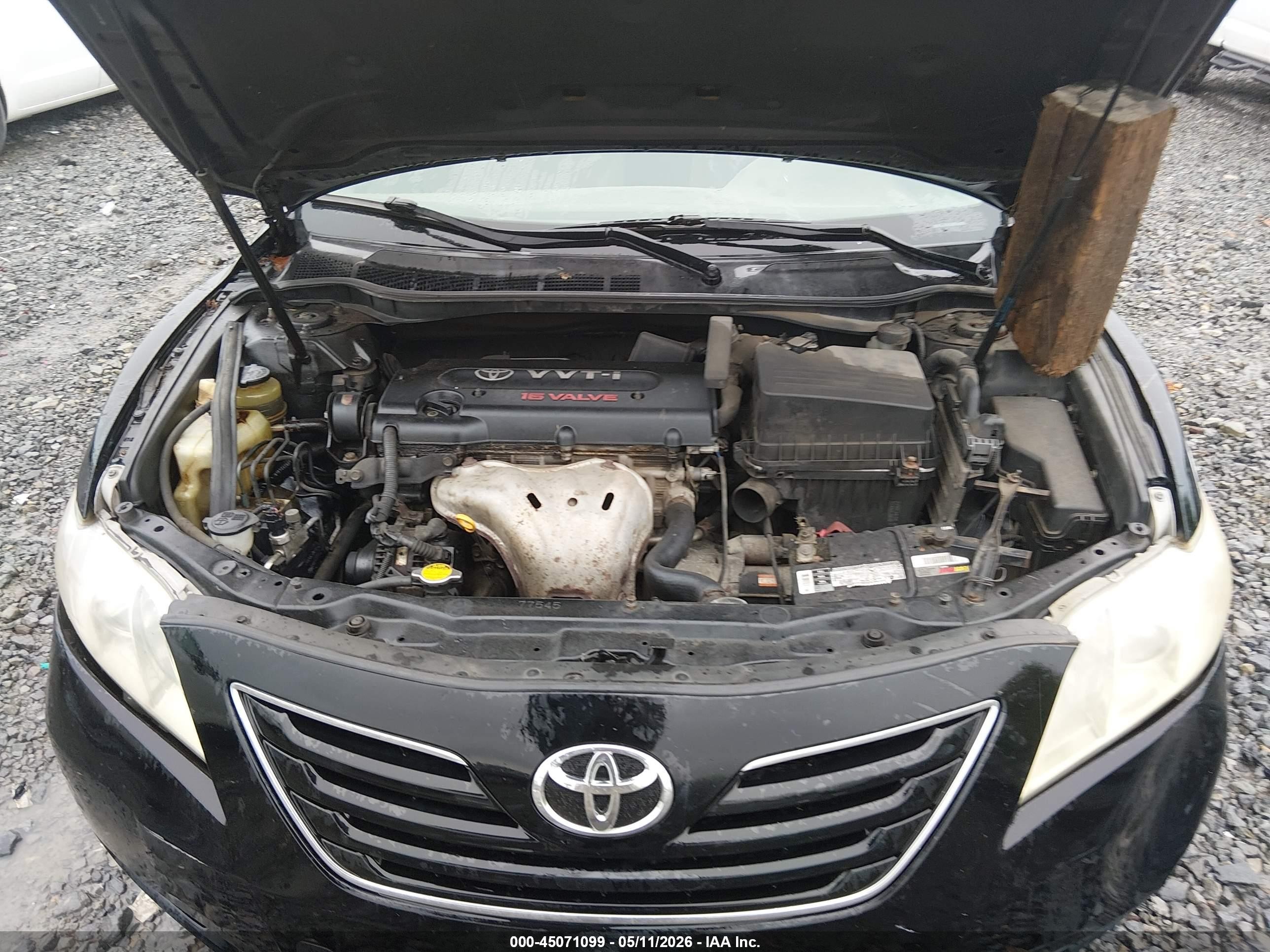 2007 Toyota Camry Xle Черный vin: JTNBE46K573077817