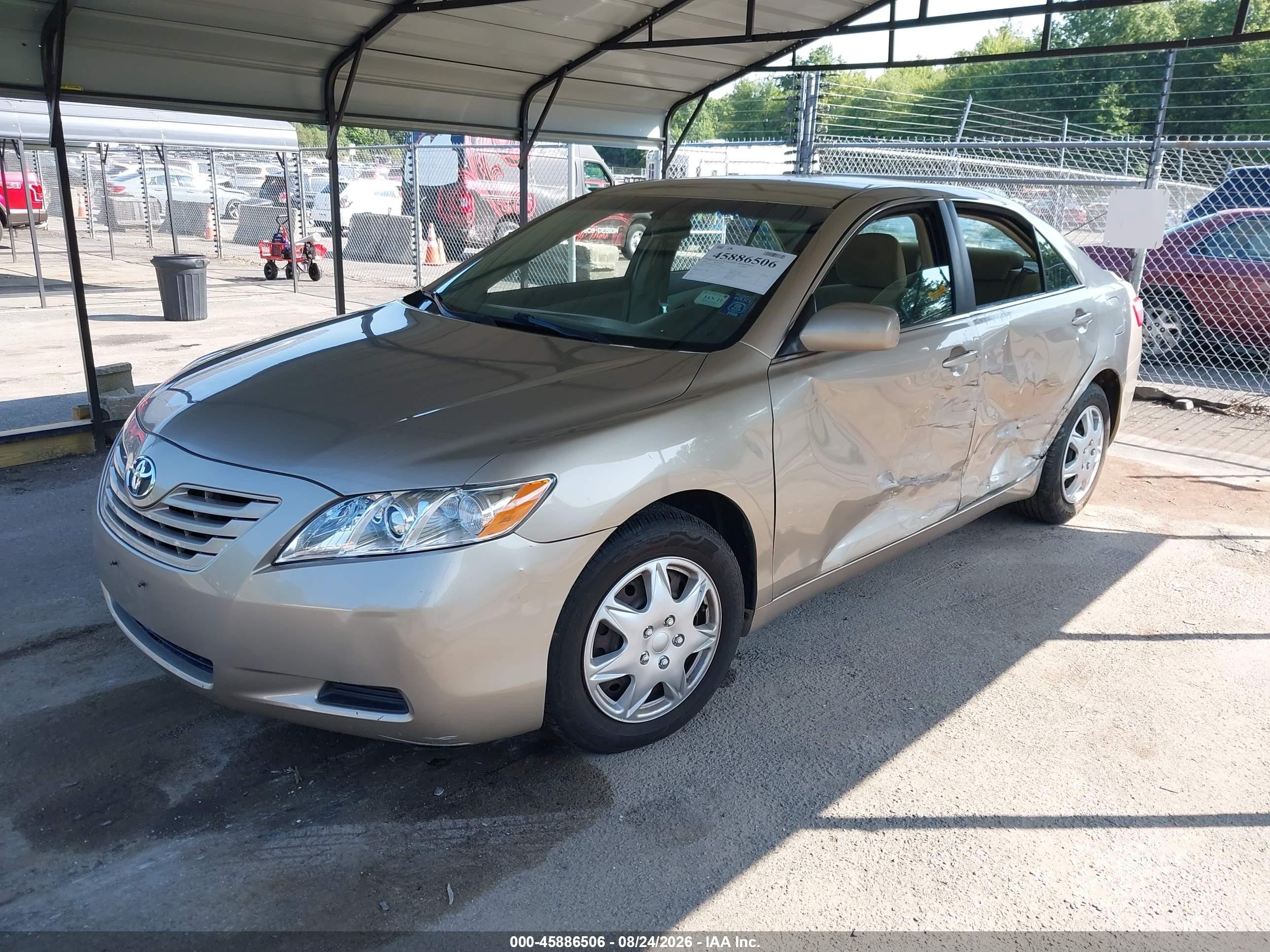 2007 Toyota Camry Le Beige vin: JTNBE46K573079924