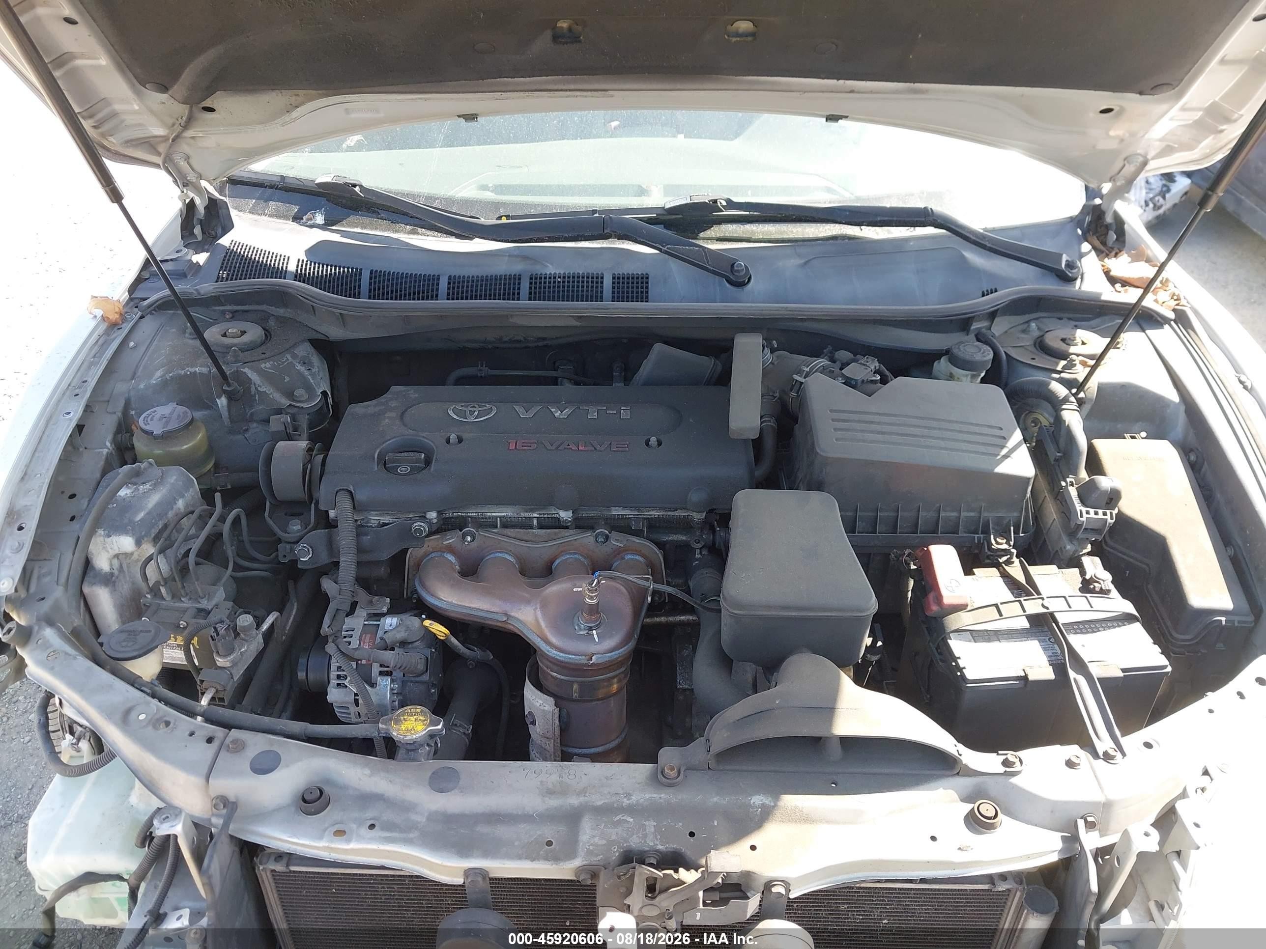 2007 Toyota Camry Le Silver vin: JTNBE46K573104191