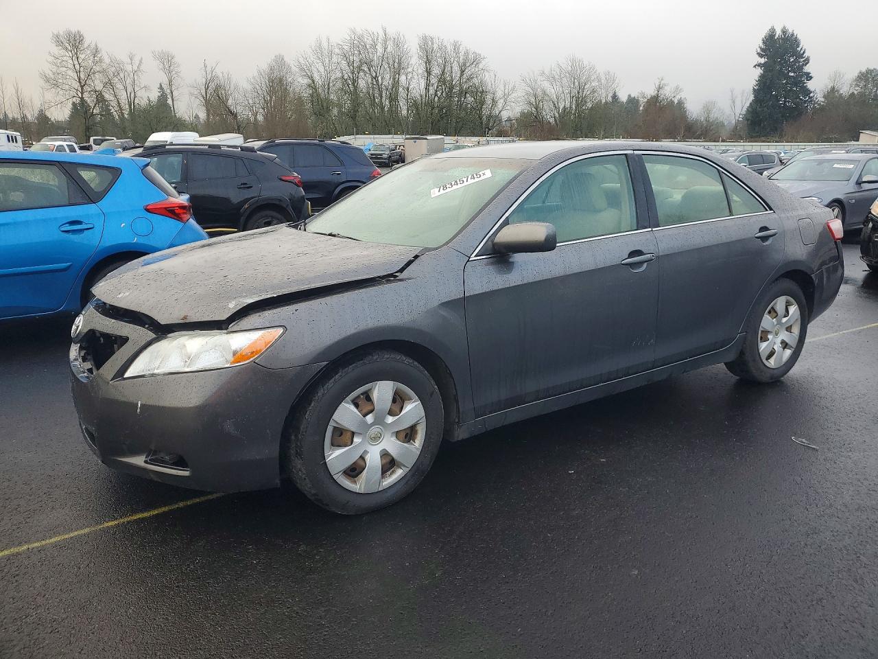 2007 Toyota Camry Ce Gray vin: JTNBE46K573128846