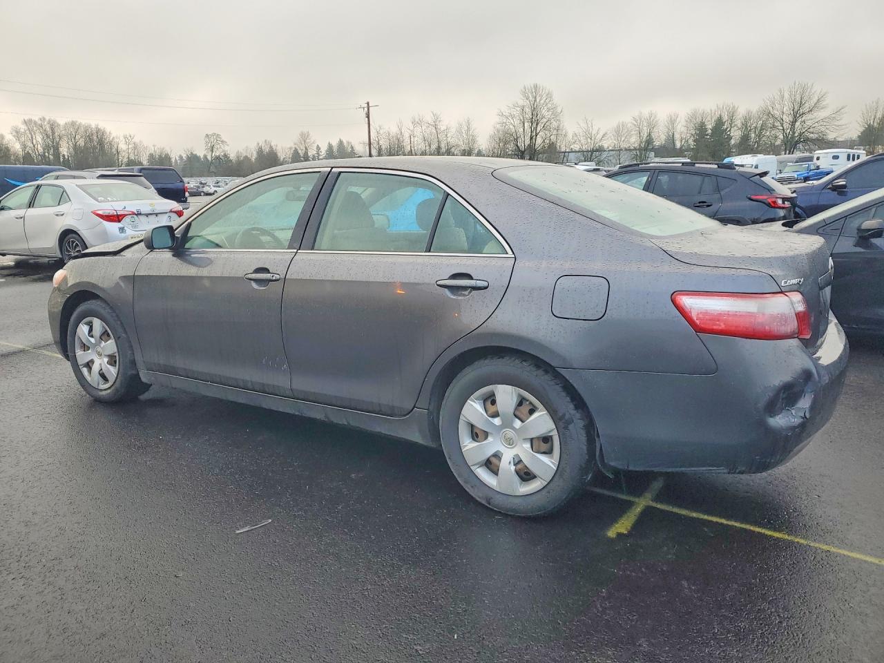 2007 Toyota Camry Ce Gray vin: JTNBE46K573128846