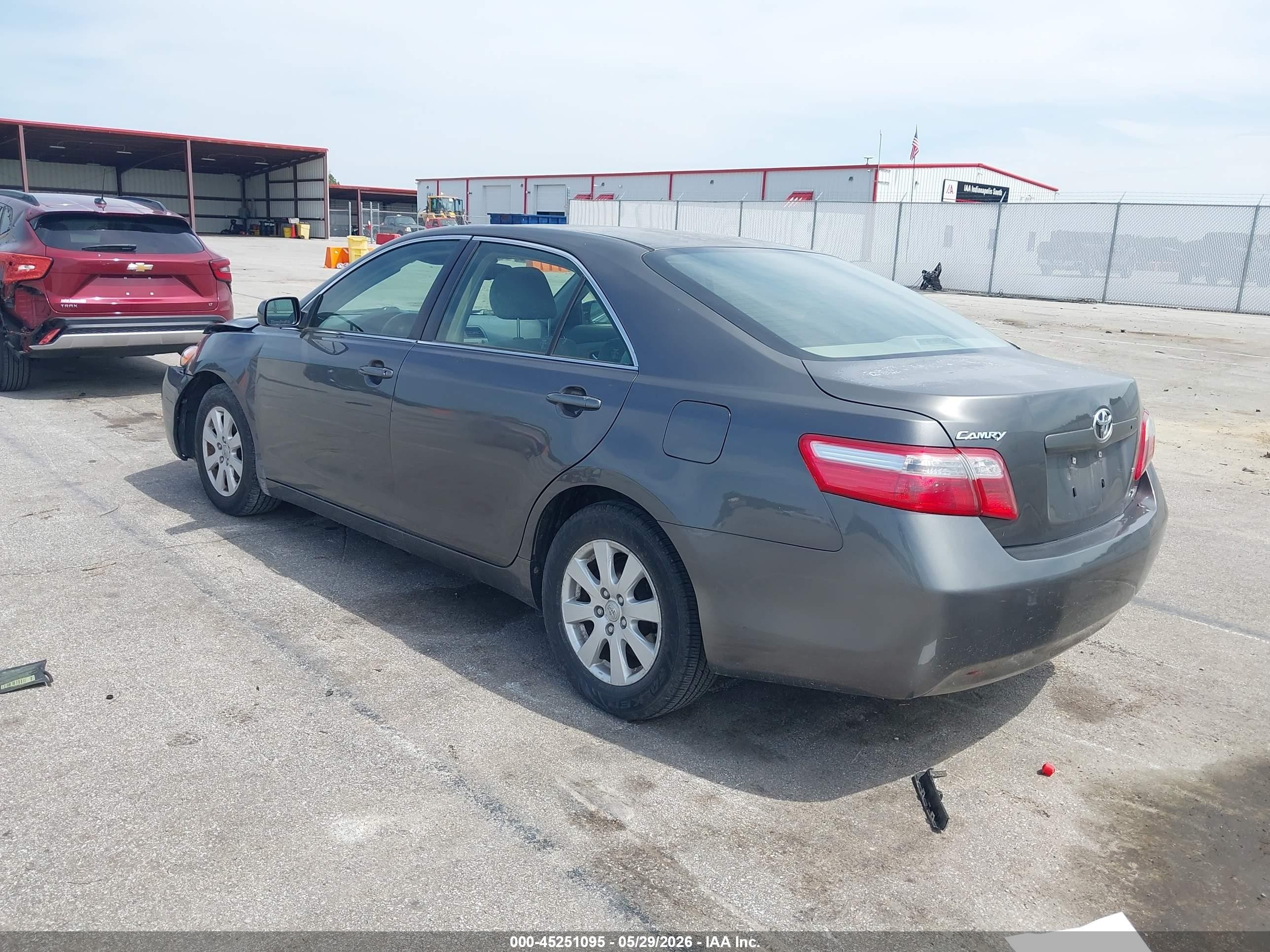 2007 Toyota Camry Xle Gray vin: JTNBE46K773038355