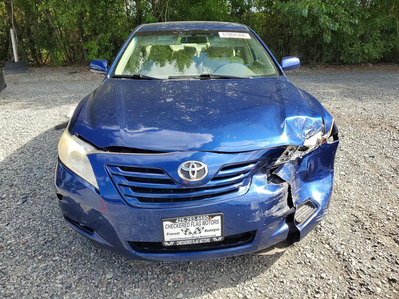2007 Toyota Camry Le Blue vin: JTNBE46K773043295