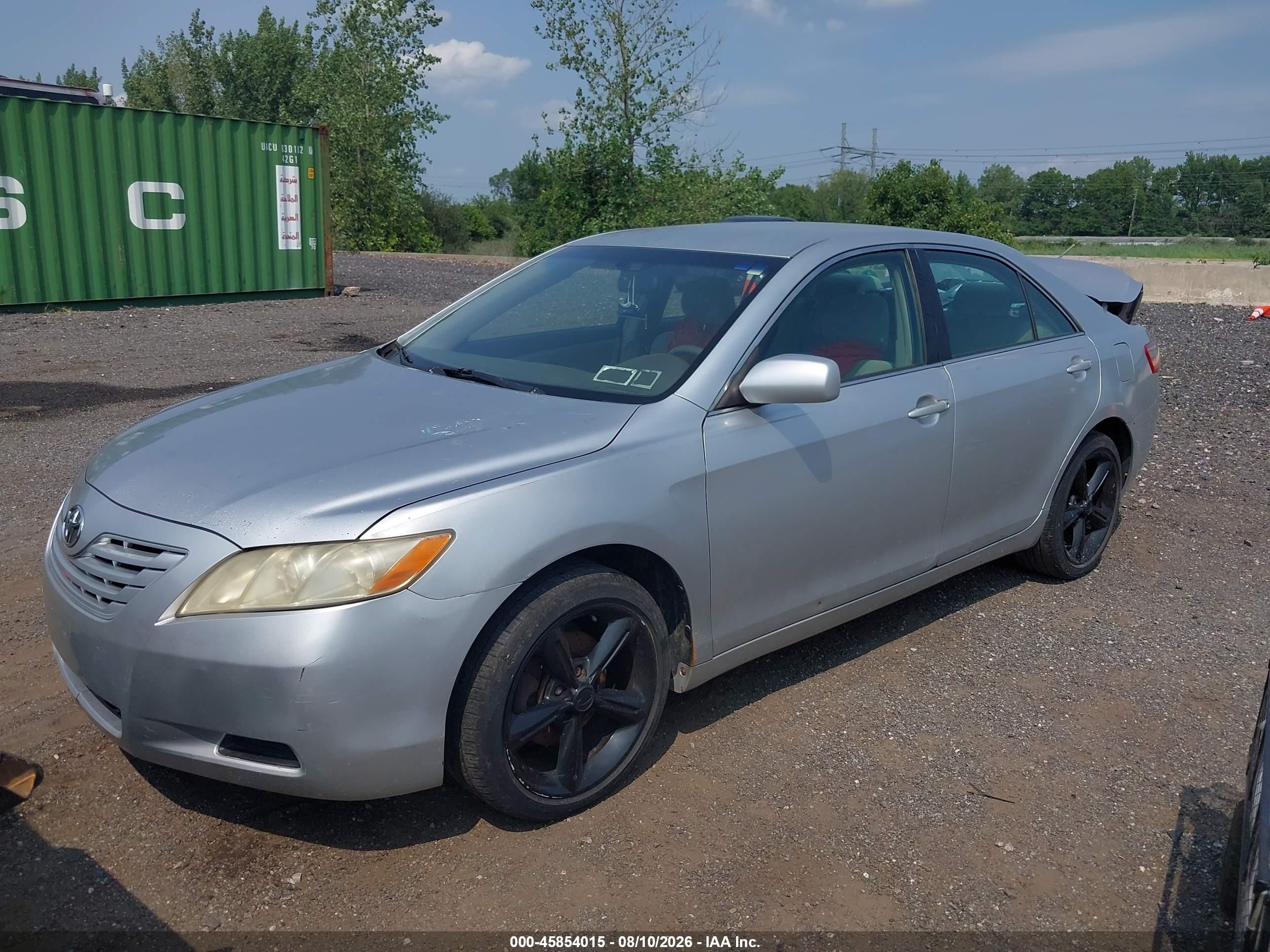 2007 Toyota Camry Le Silver vin: JTNBE46K873012363