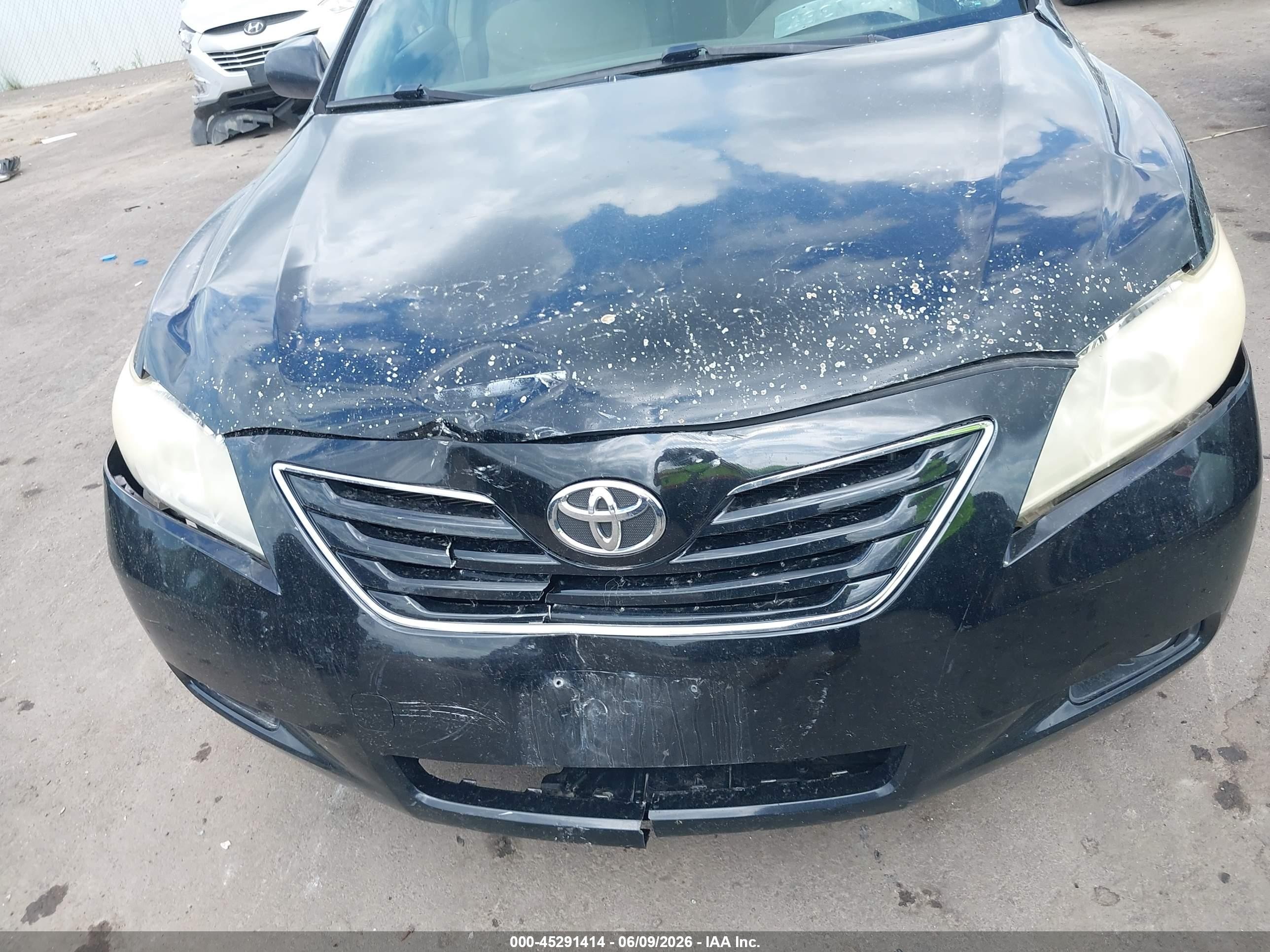 2007 Toyota Camry Xle Black vin: JTNBE46K873030653
