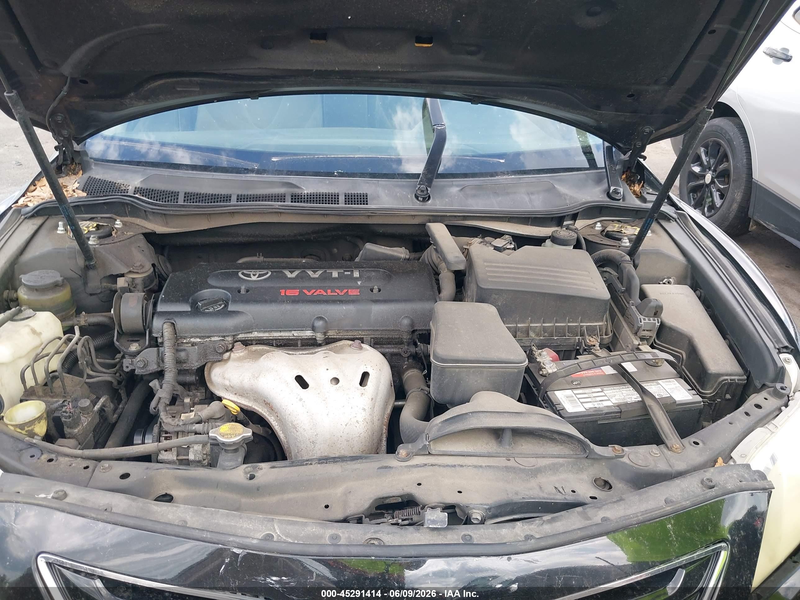 2007 Toyota Camry Xle Black vin: JTNBE46K873030653