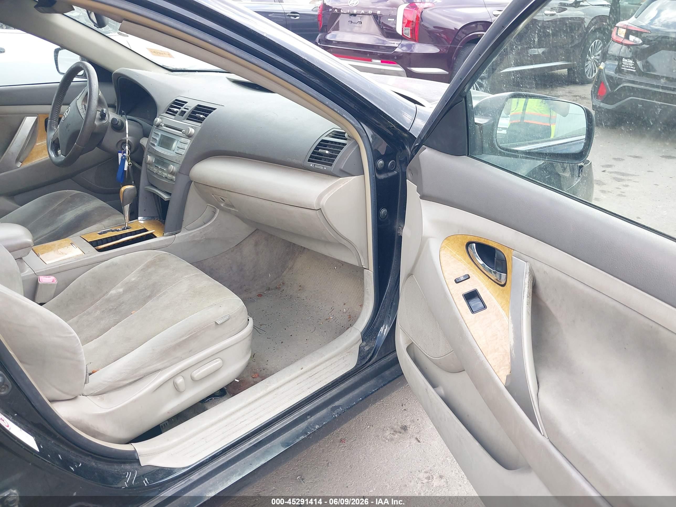 2007 Toyota Camry Xle Black vin: JTNBE46K873030653