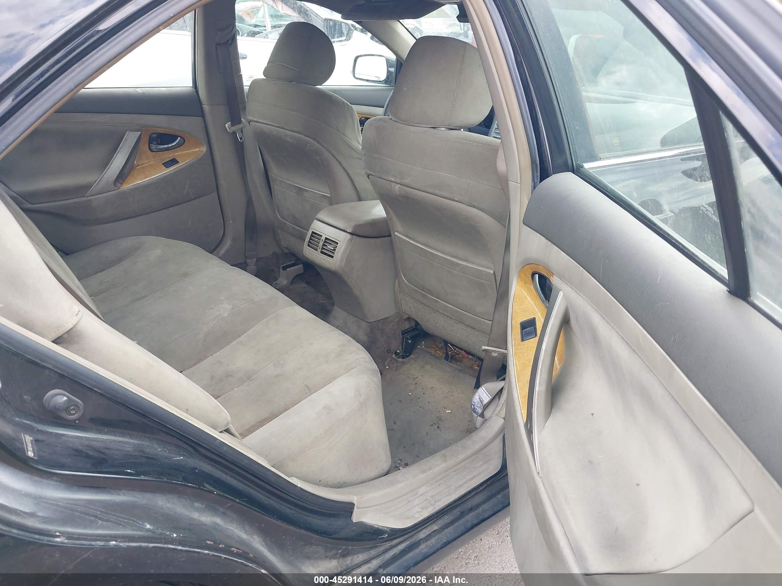 2007 Toyota Camry Xle Black vin: JTNBE46K873030653