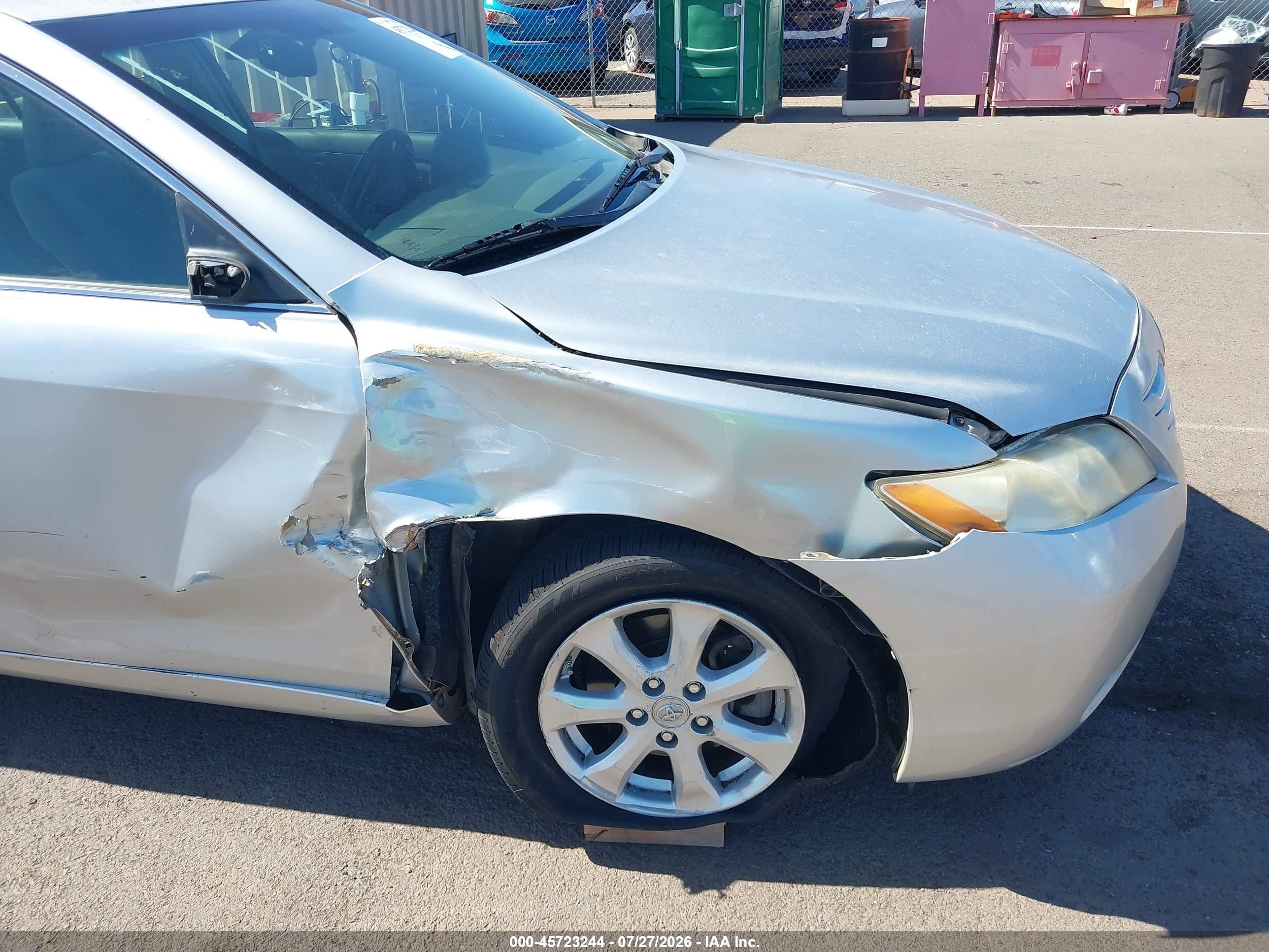 2007 Toyota Camry Ce/le/se/xle Silver vin: JTNBE46K873068366