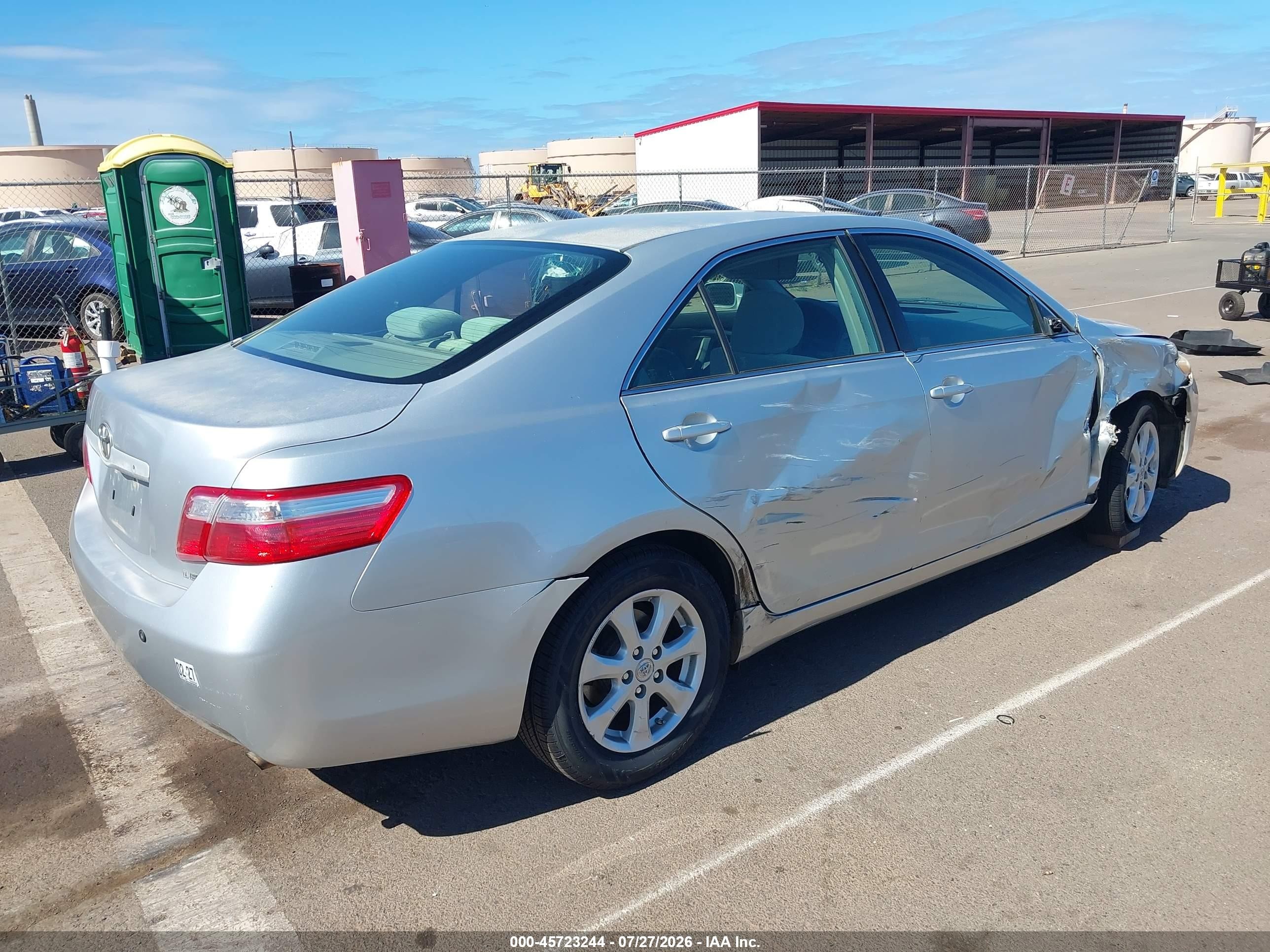 2007 Toyota Camry Ce/le/se/xle Silver vin: JTNBE46K873068366