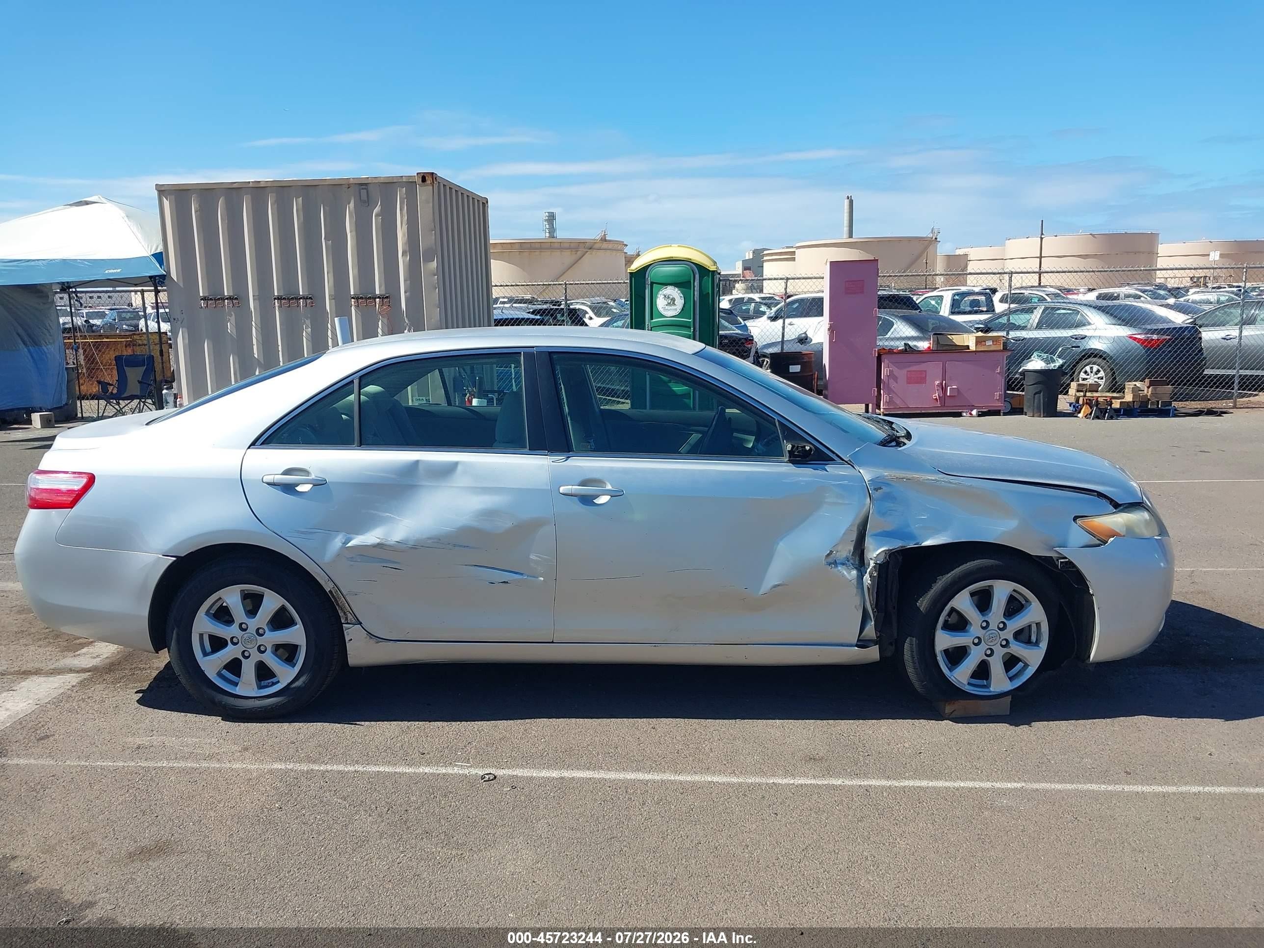 2007 Toyota Camry Ce/le/se/xle Silver vin: JTNBE46K873068366