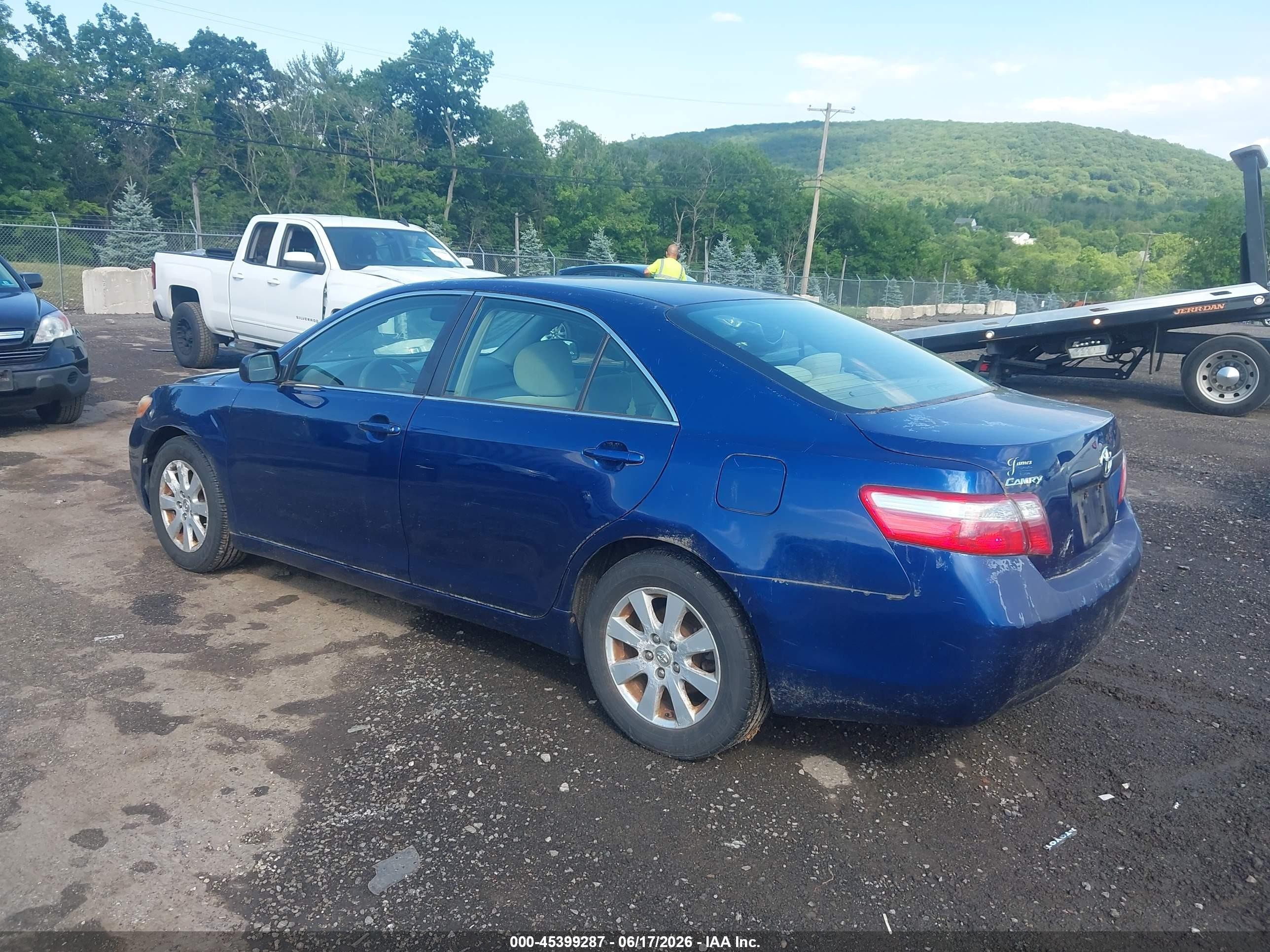 2007 Toyota Camry Ce/le/xle/se Синий vin: JTNBE46K873083868