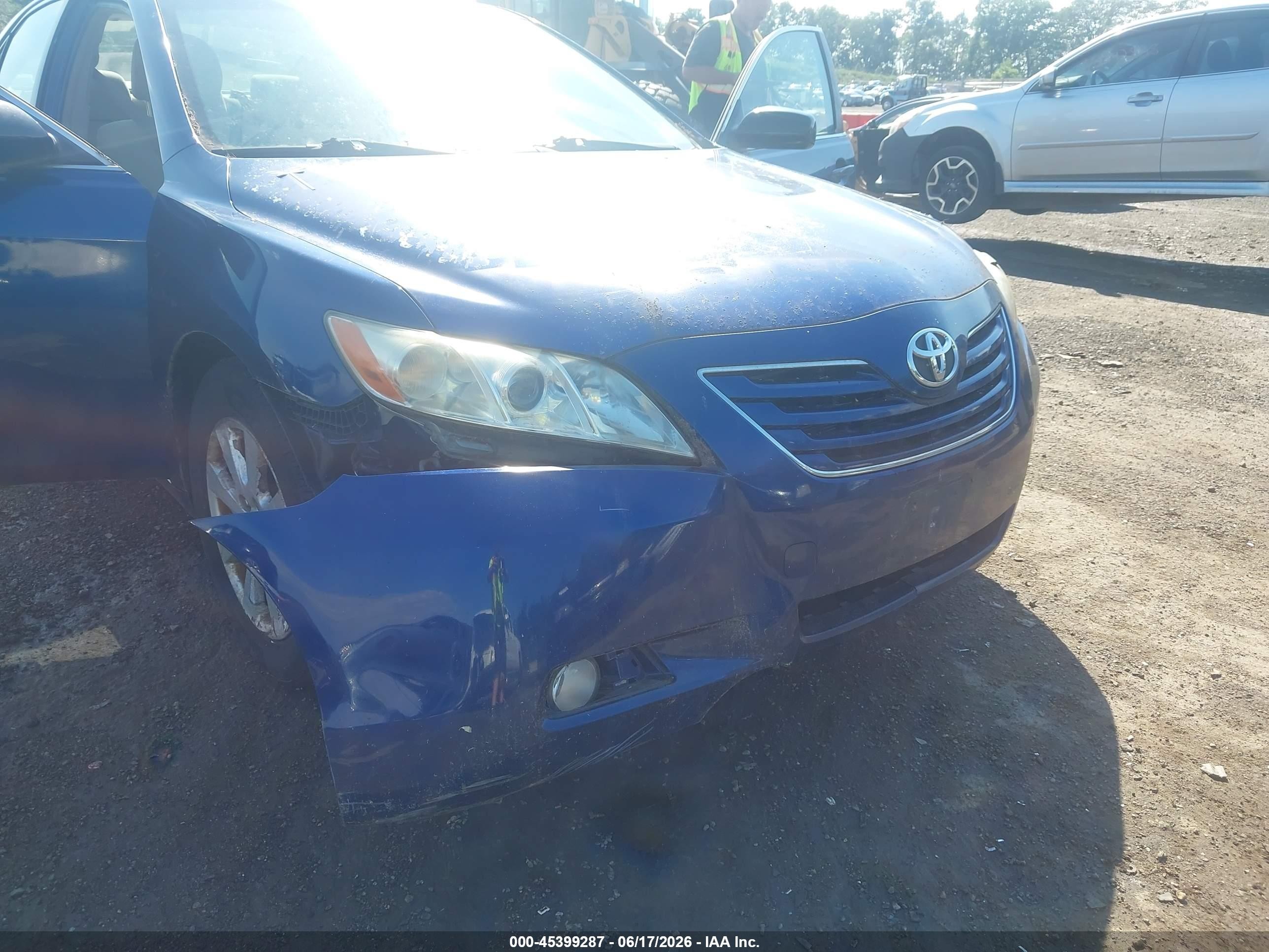2007 Toyota Camry Ce/le/xle/se Синий vin: JTNBE46K873083868