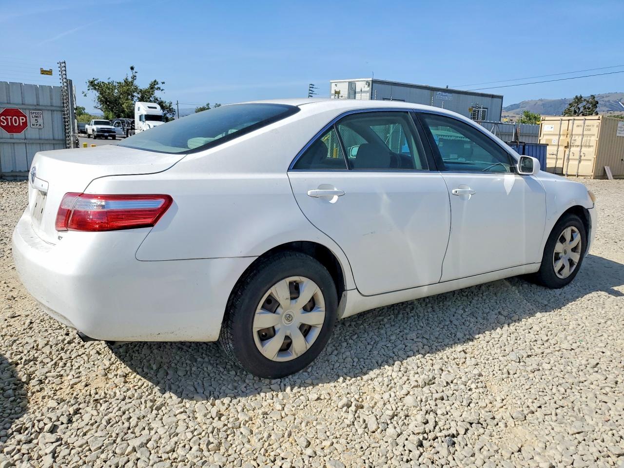 2007 Toyota Camry Ce White vin: JTNBE46K873085829