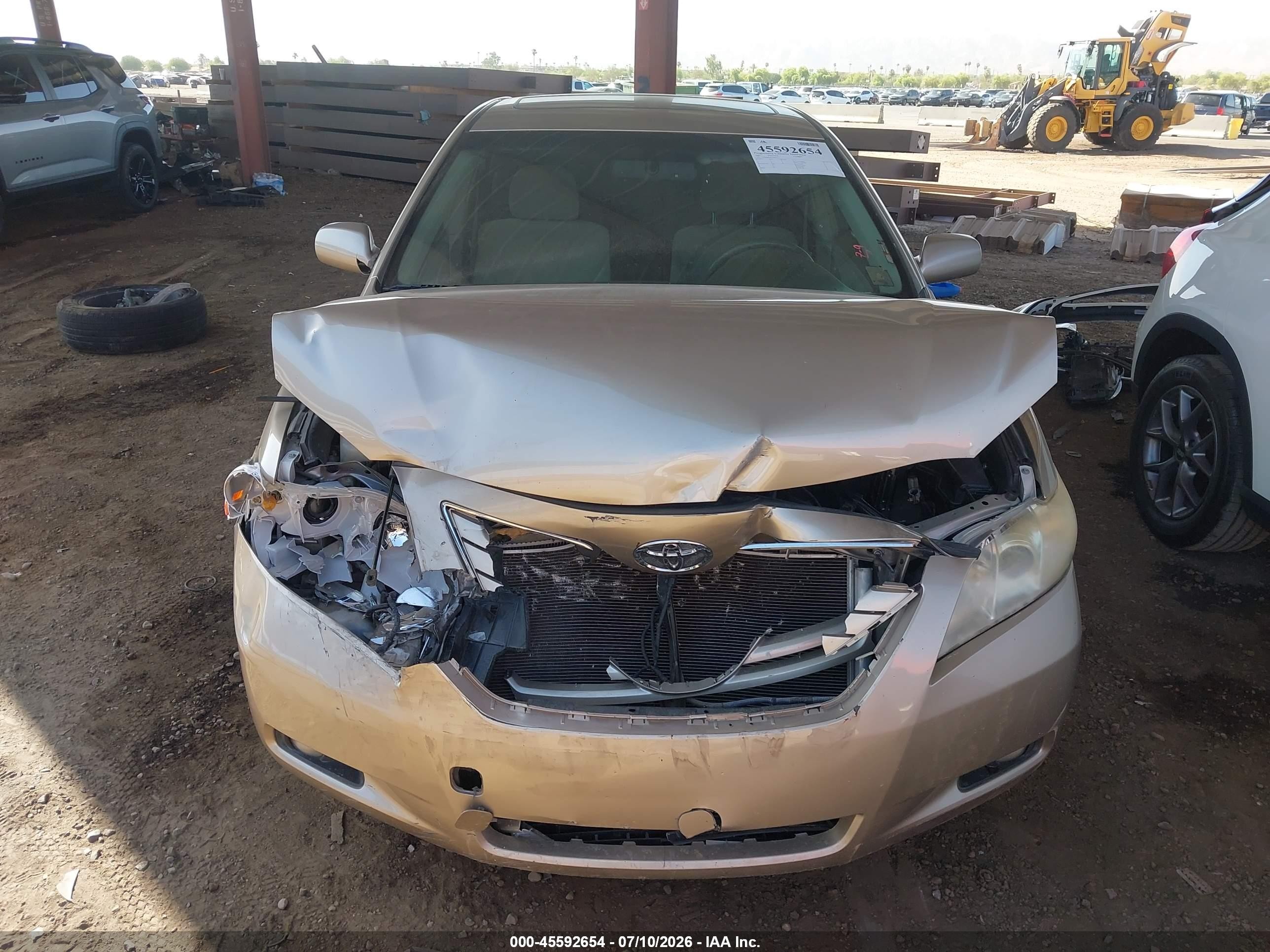 2007 Toyota Camry Xle Beige vin: JTNBE46K873088231