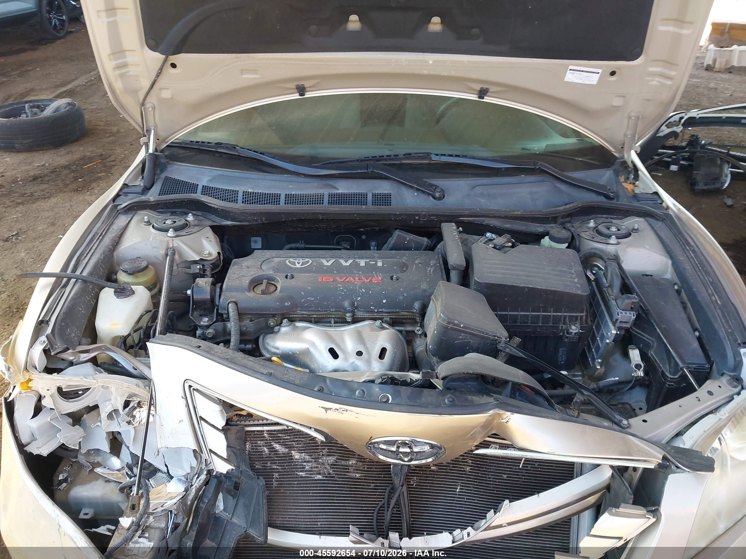 2007 Toyota Camry Xle Beige vin: JTNBE46K873088231