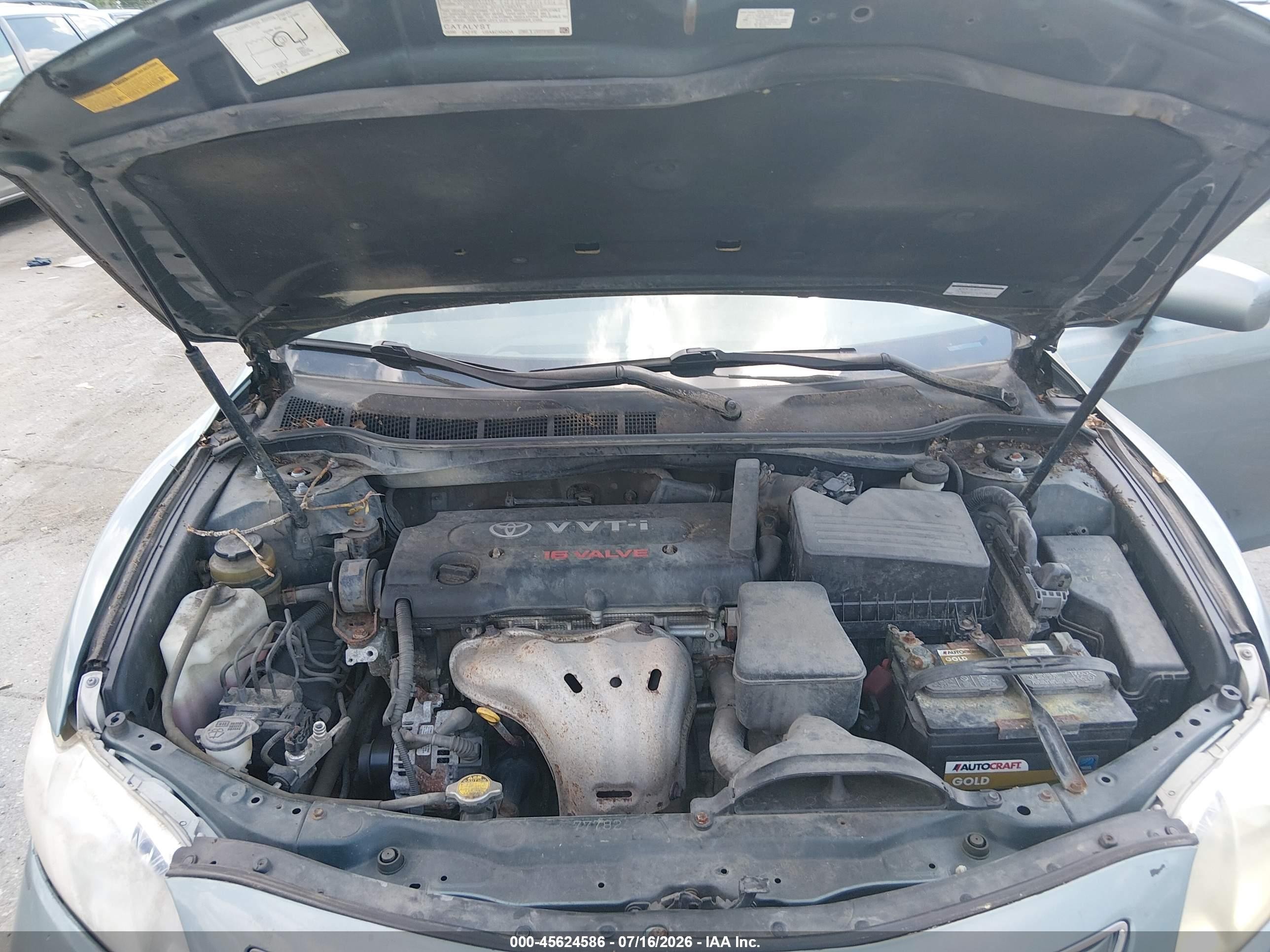 2007 Toyota Camry Xle Teal vin: JTNBE46K873088679