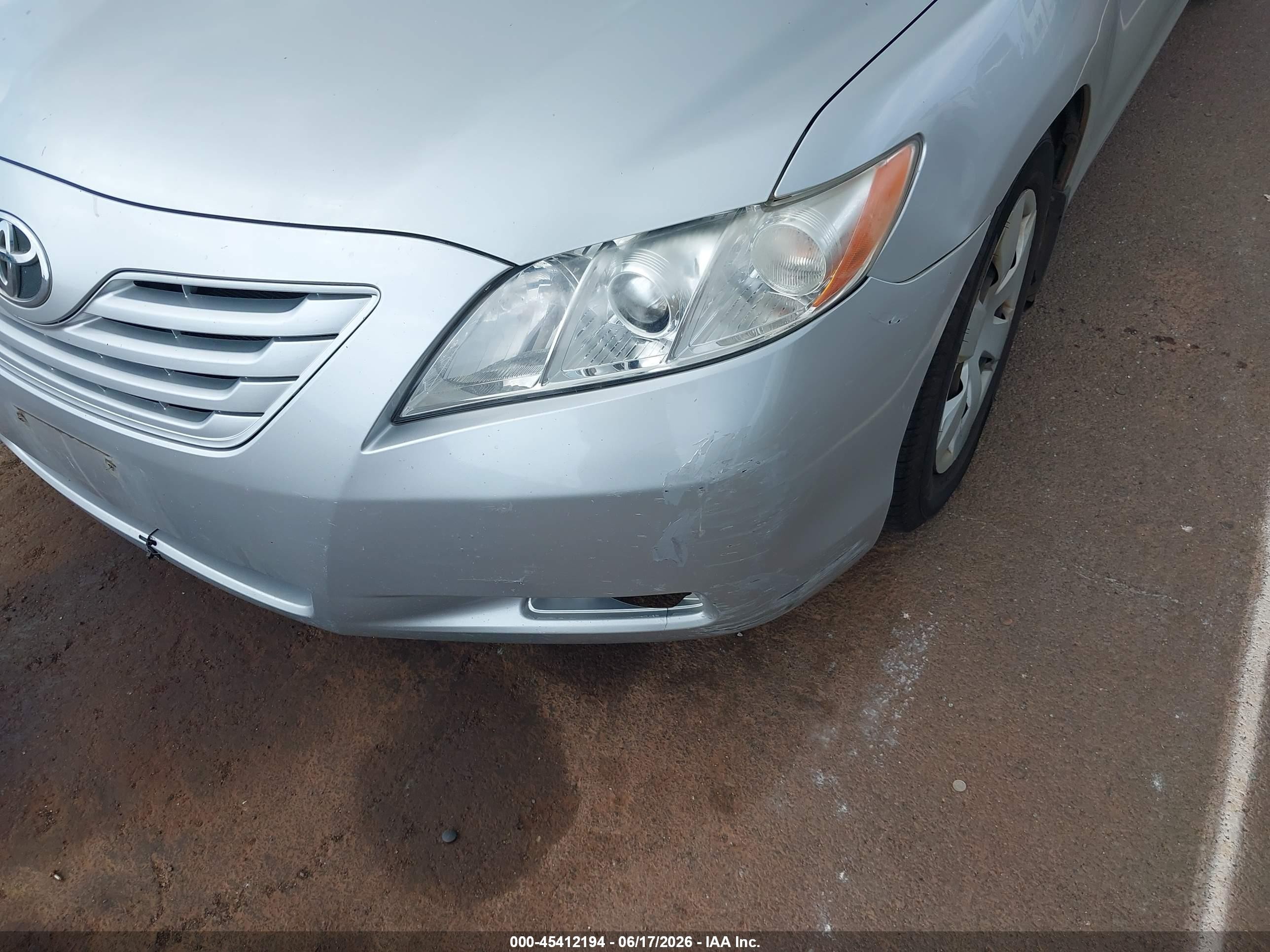 2007 Toyota Camry Ce/le/se/xle Silver vin: JTNBE46K873118974