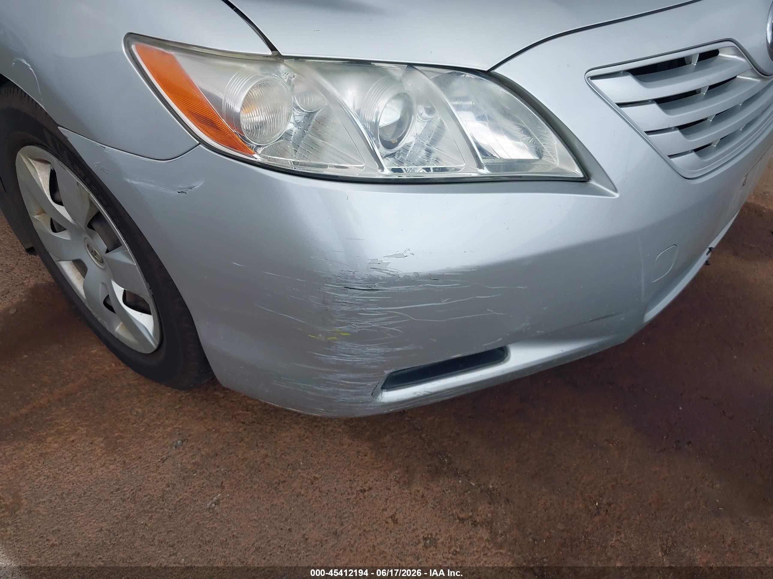 2007 Toyota Camry Ce/le/se/xle Silver vin: JTNBE46K873118974