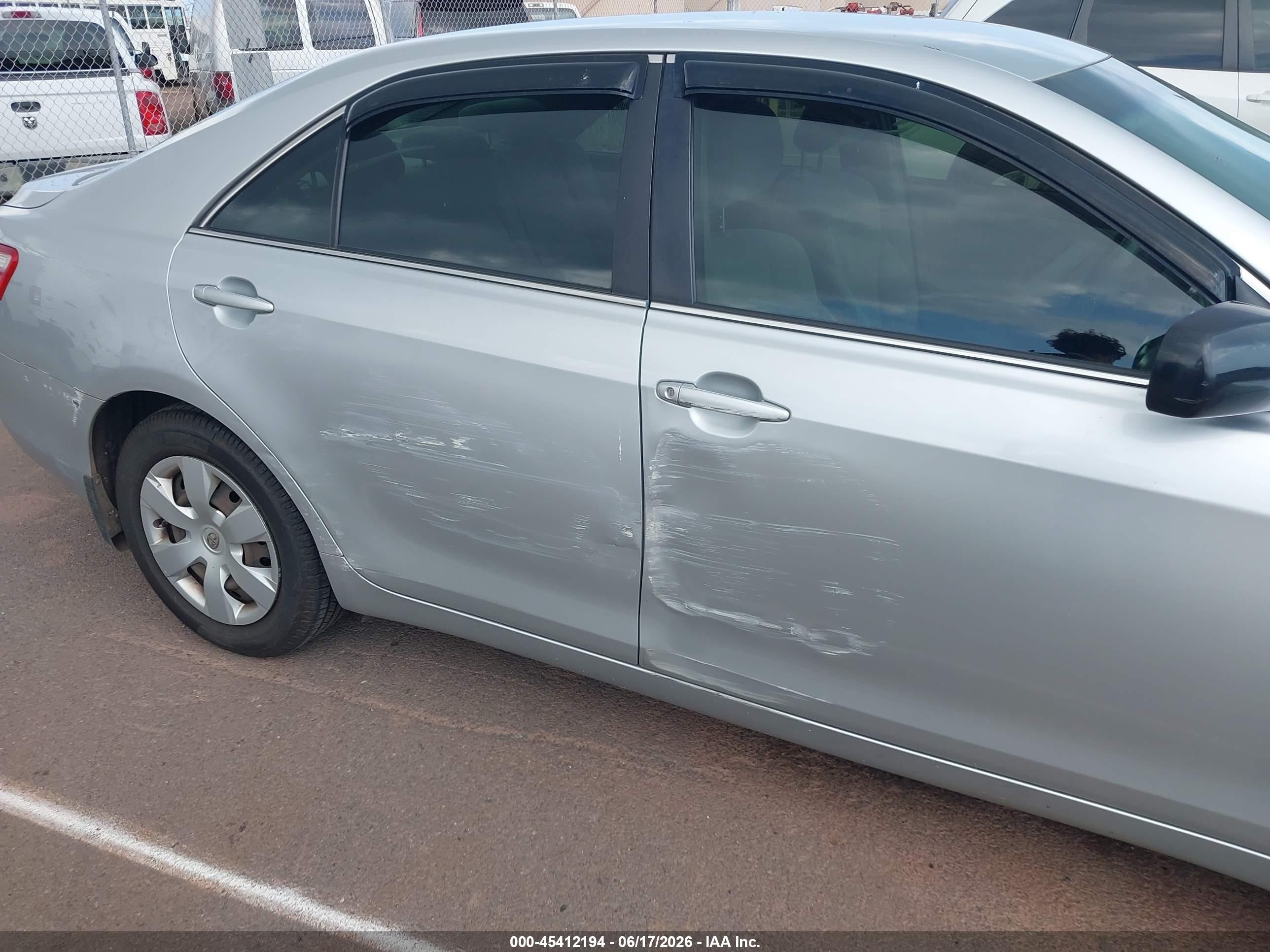 2007 Toyota Camry Ce/le/se/xle Silver vin: JTNBE46K873118974
