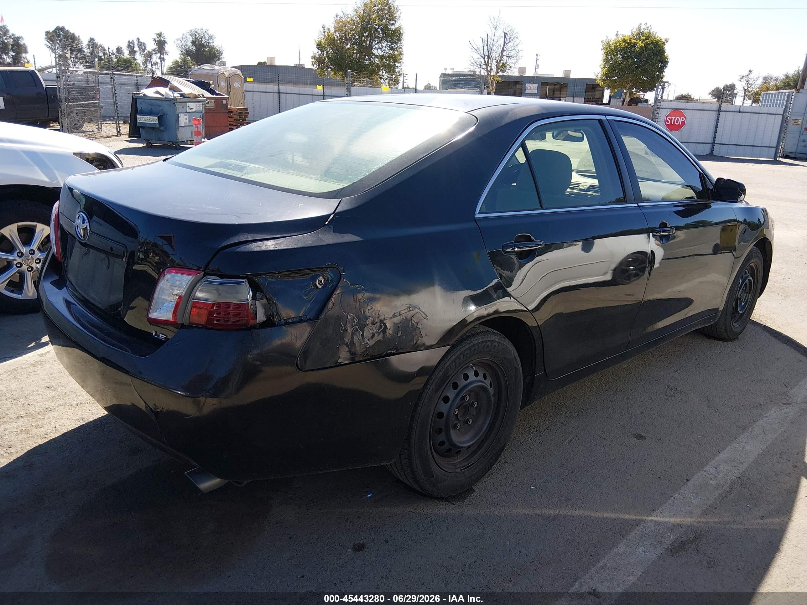 2009 Toyota Camry Le/se/xle Black vin: JTNBE46K893193208