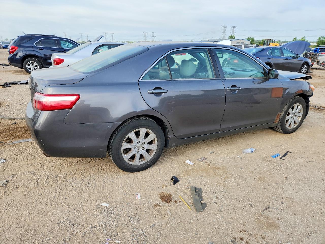 2007 Toyota Camry Xle Серый vin: JTNBE46K973007009