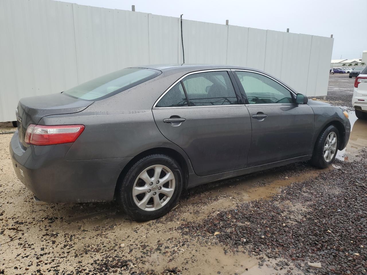 2007 Toyota Camry Ce Charcoal vin: JTNBE46K973074418 Damage: Right Qtr Panel, Peeling, > 12 Inches