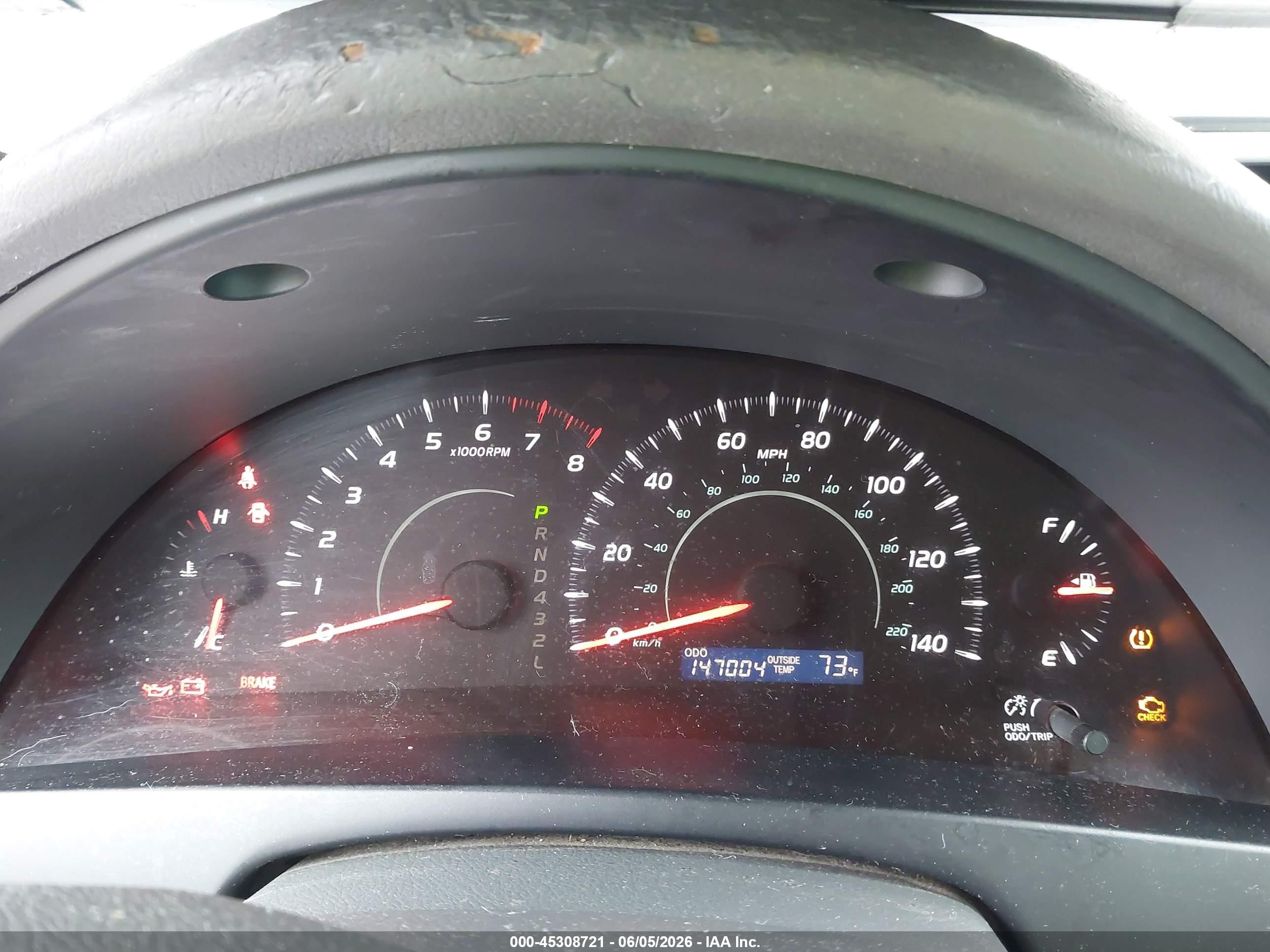 2007 Toyota Camry Le White vin: JTNBE46K973086780