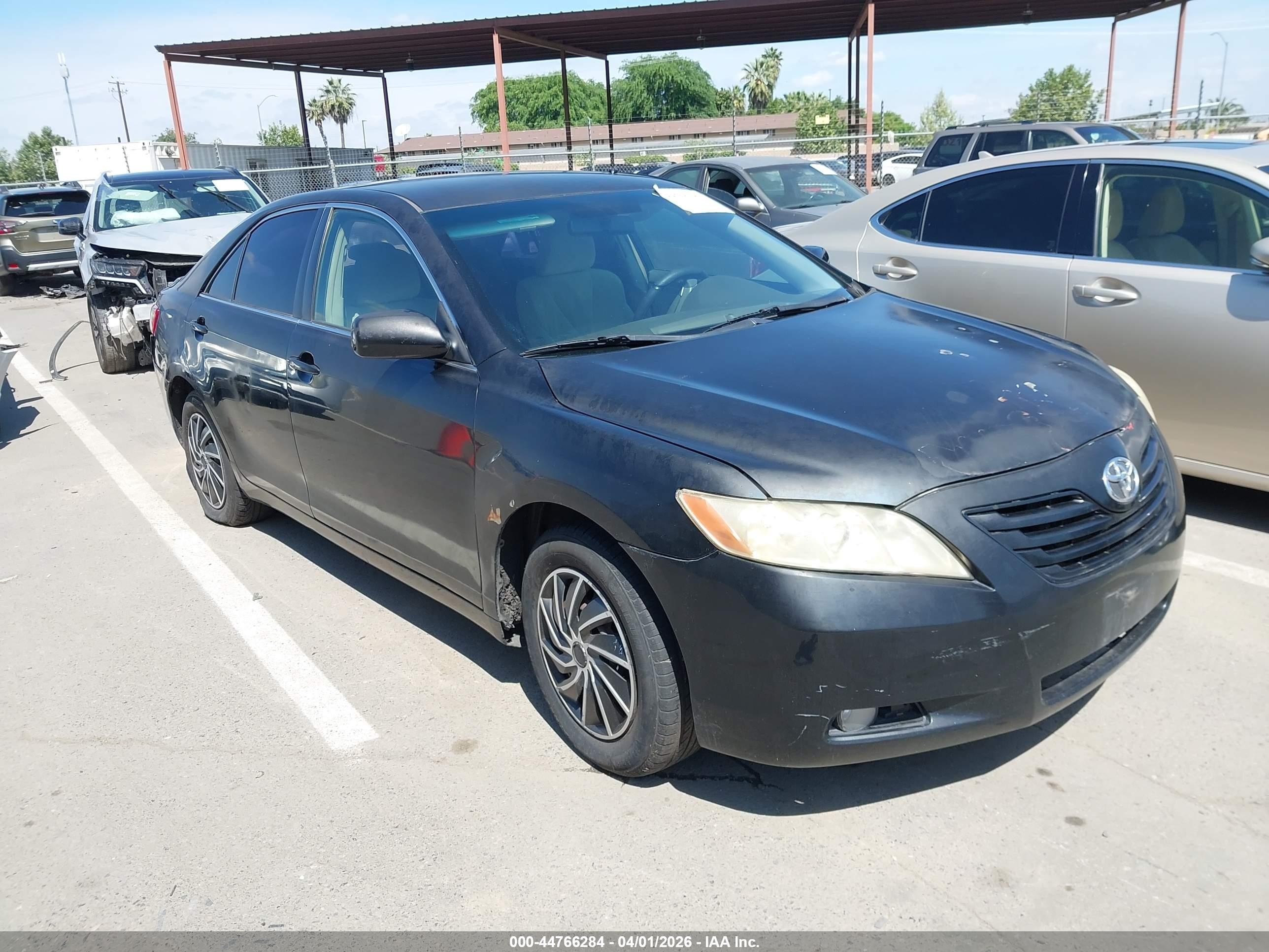 2007 Toyota Camry Le Black vin: JTNBE46K973091414