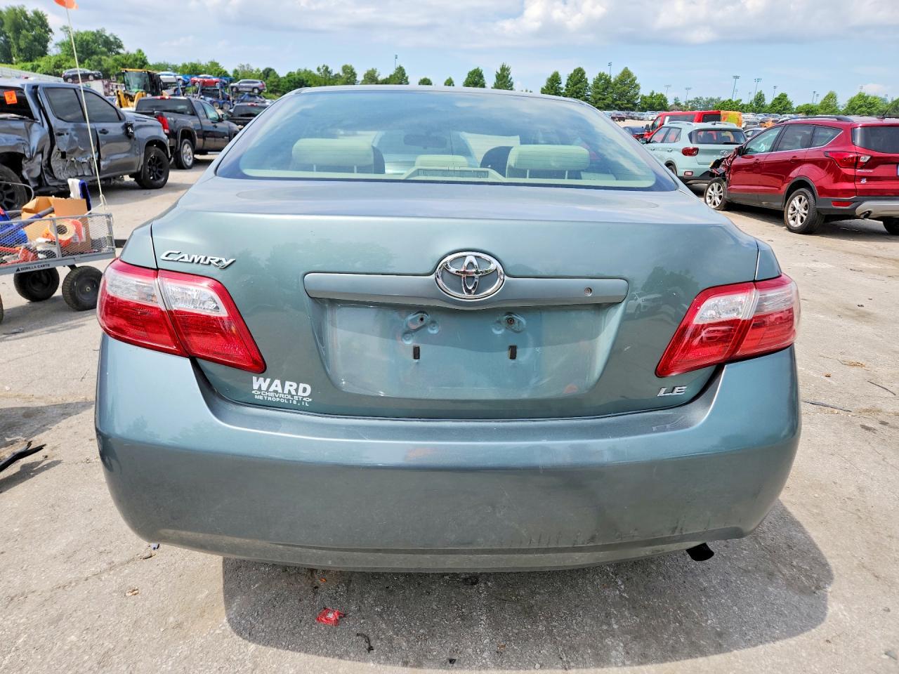 2007 Toyota Camry Le Turquoise vin: JTNBE46KX73000845