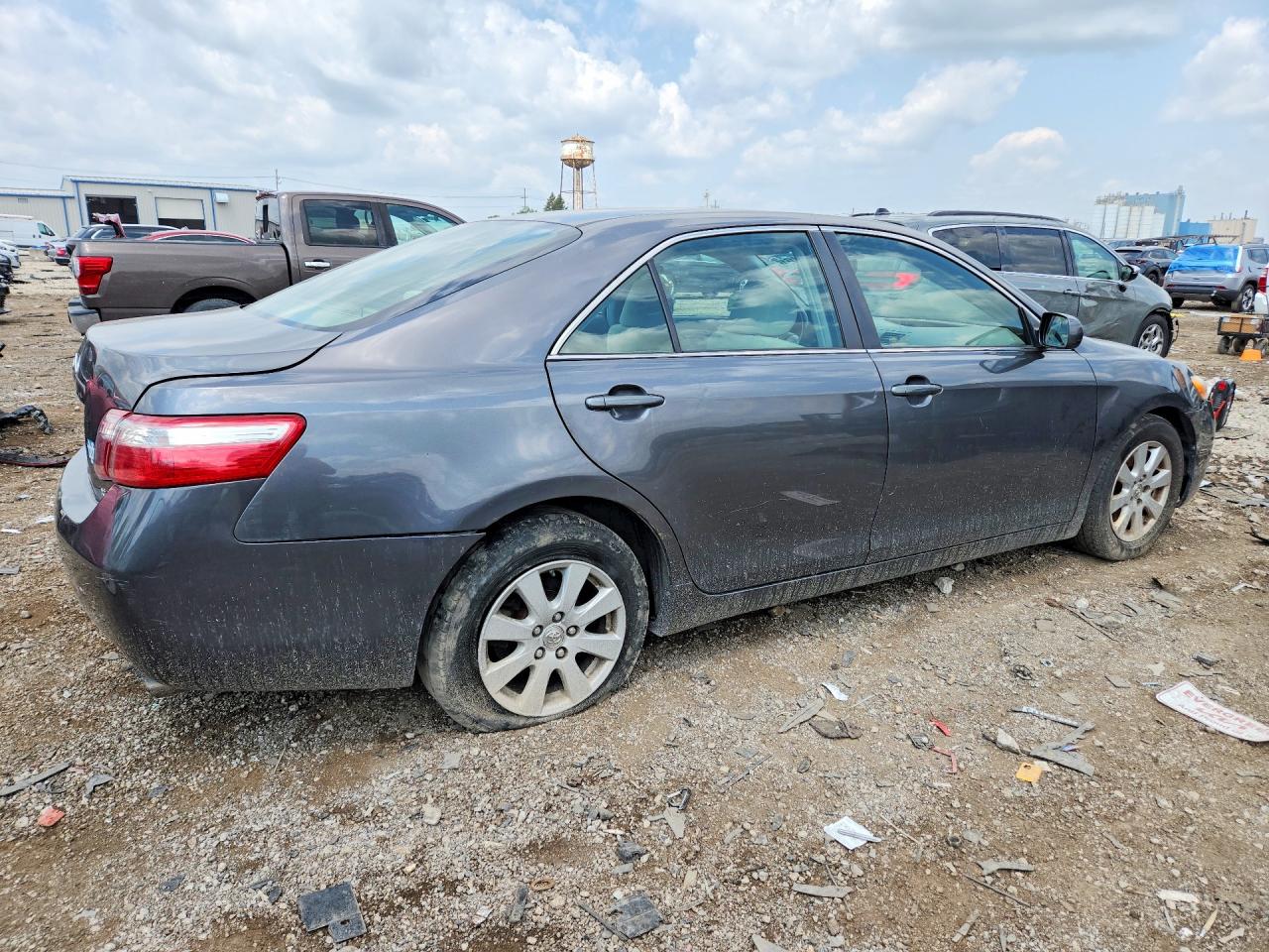 2007 Toyota Camry Xle Gray vin: JTNBE46KX73009013