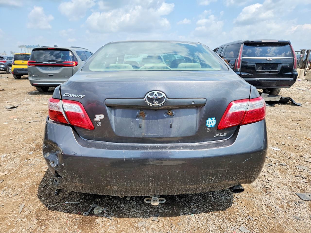 2007 Toyota Camry Xle Gray vin: JTNBE46KX73009013