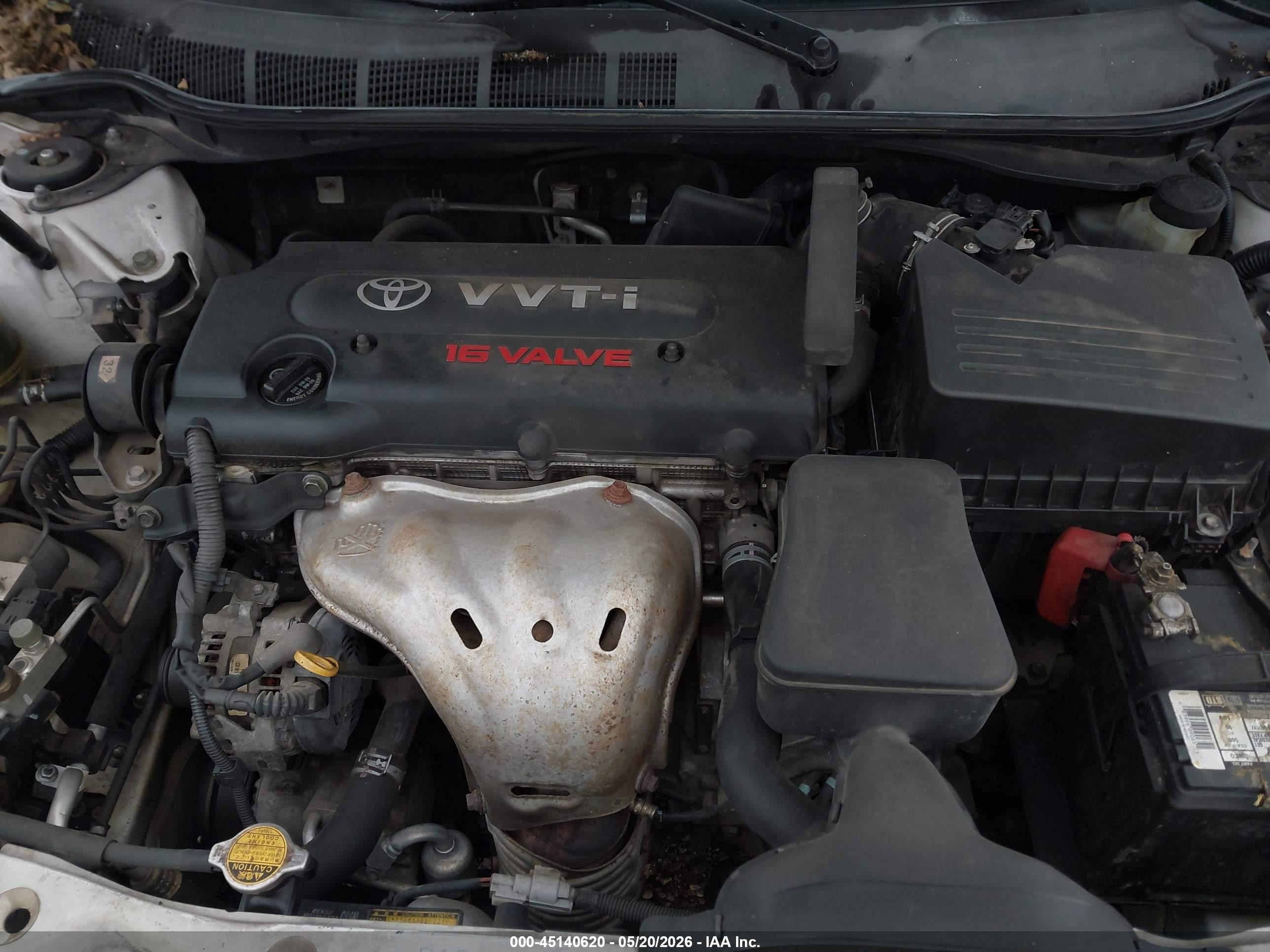2007 Toyota Camry Le Белый vin: JTNBE46KX73017385