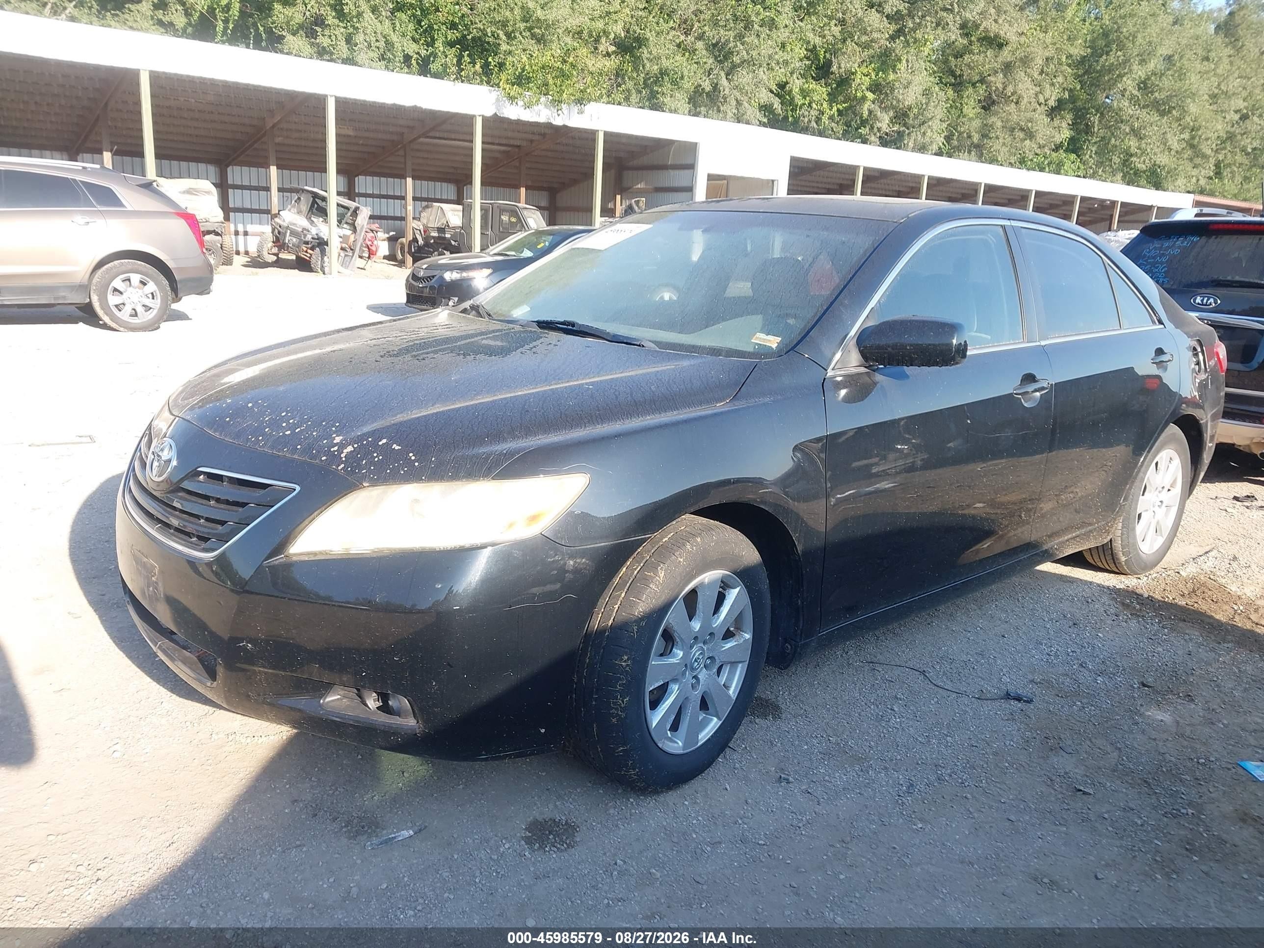 2007 Toyota Camry Xle Черный vin: JTNBE46KX73077327