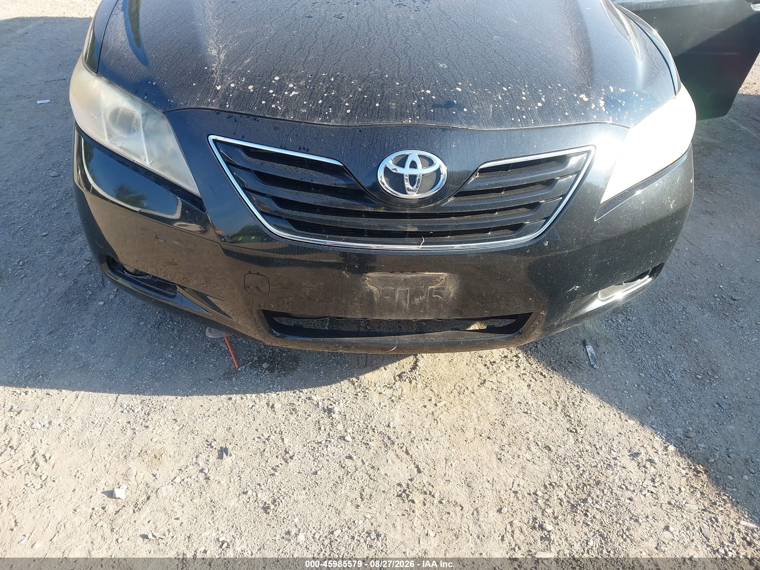 2007 Toyota Camry Xle Черный vin: JTNBE46KX73077327